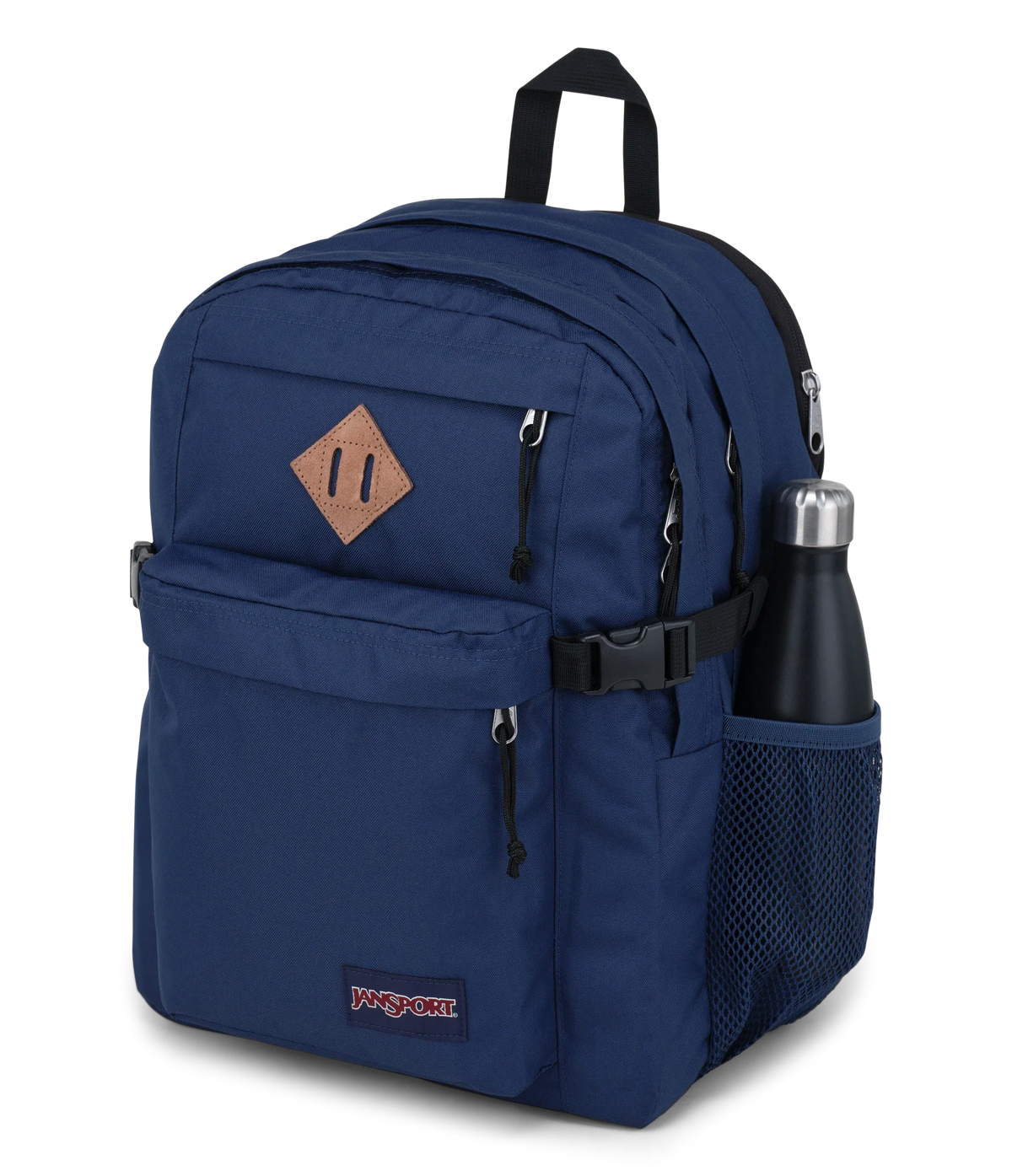 JanSport Main Campus Iconic Style in Navy — detail view