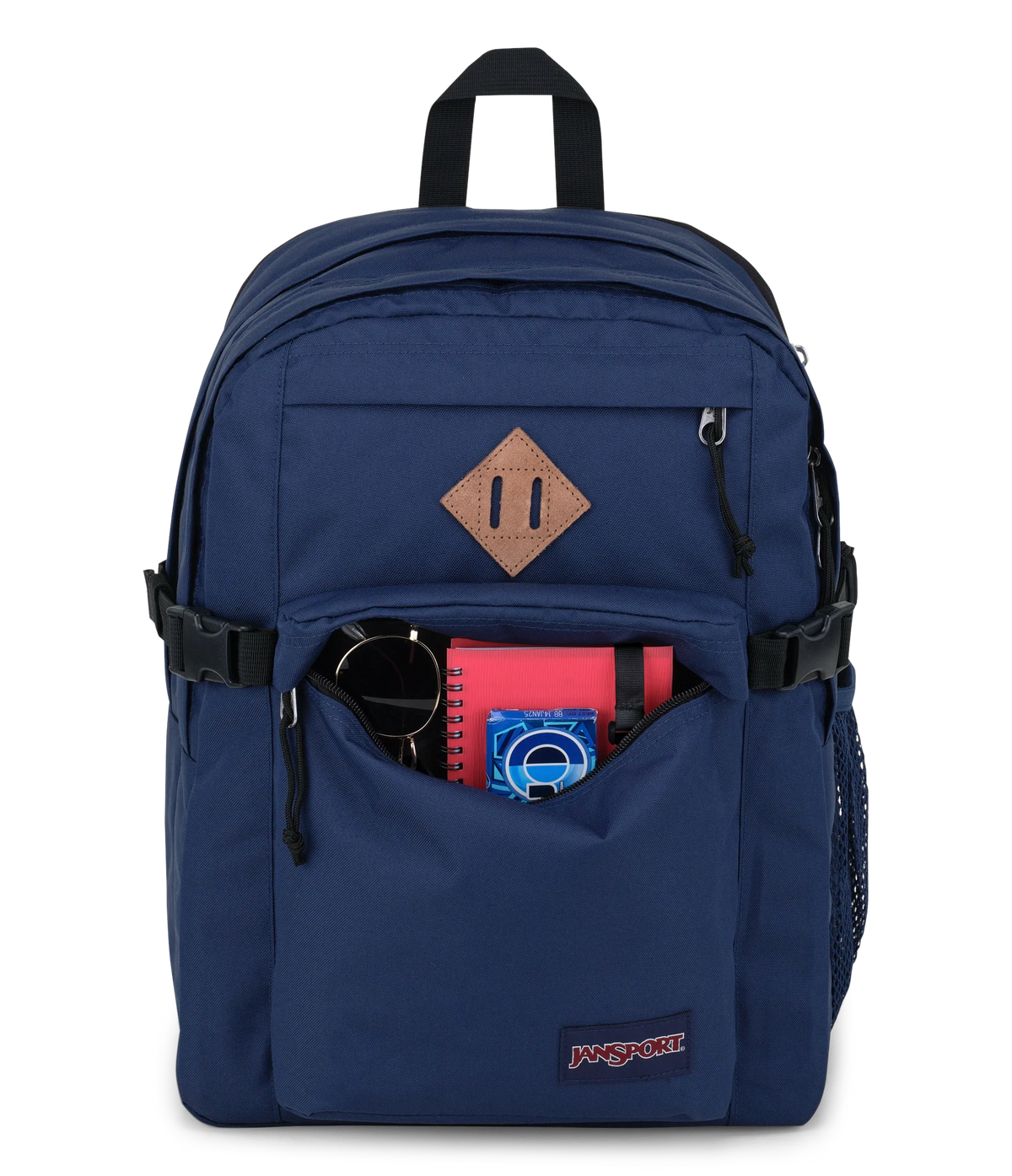 JanSport Main Campus Iconic Style in Navy — detail view 3