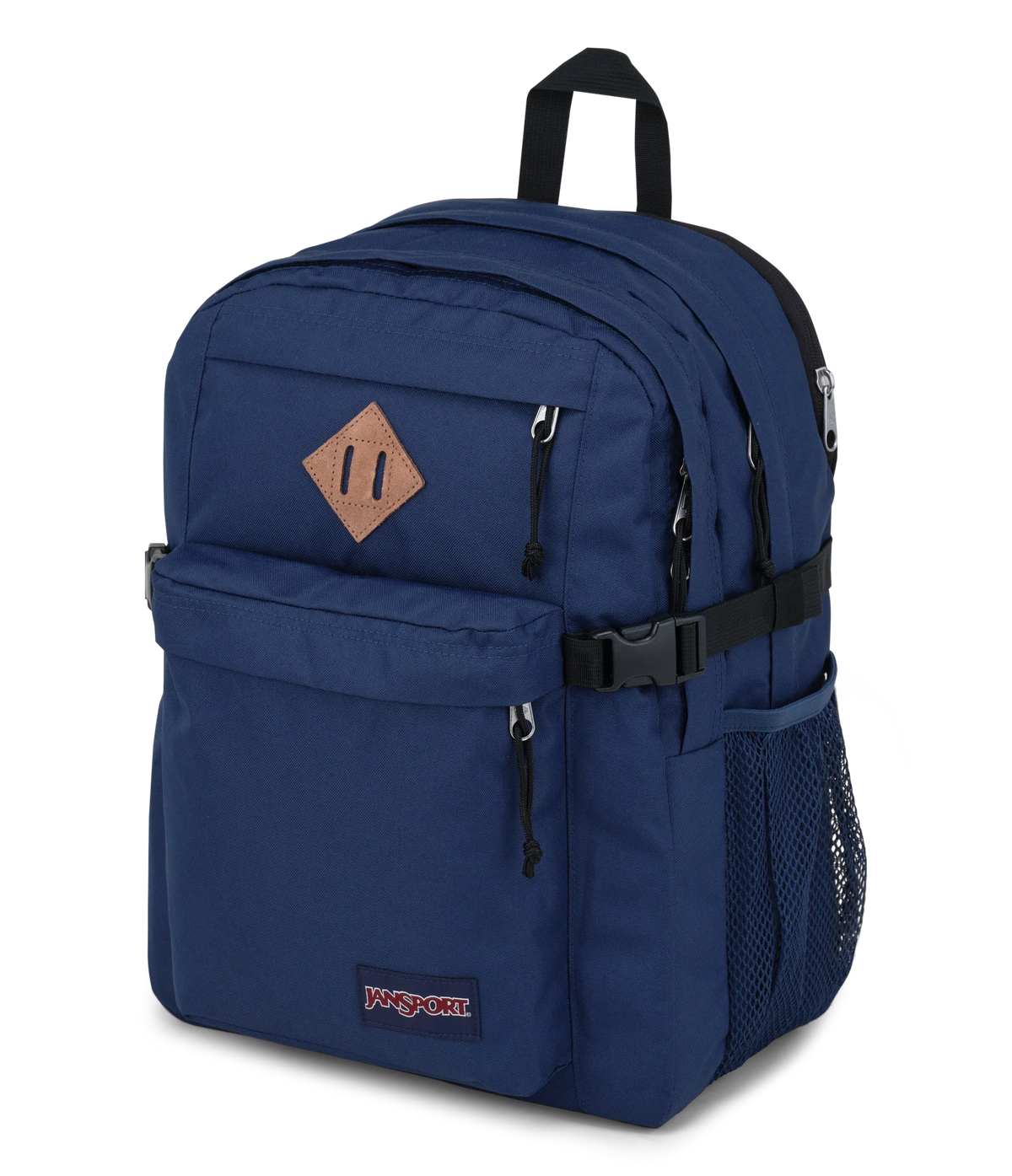 JanSport Main Campus Iconic Style in Navy — side view