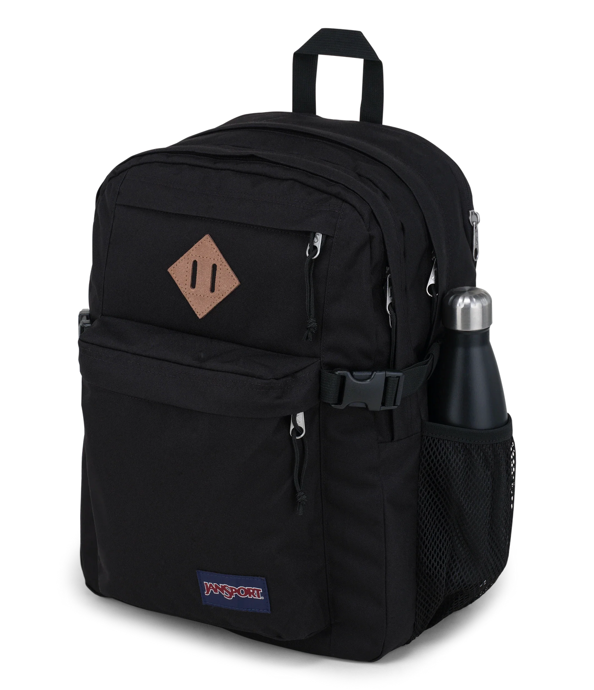 JanSport Main Campus Iconic Style in Black — detail view