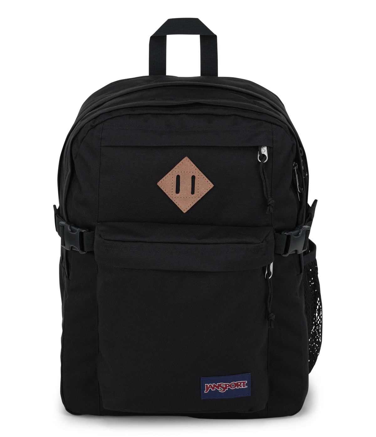 JanSport Main Campus Iconic Style in Black — front view # color_Black