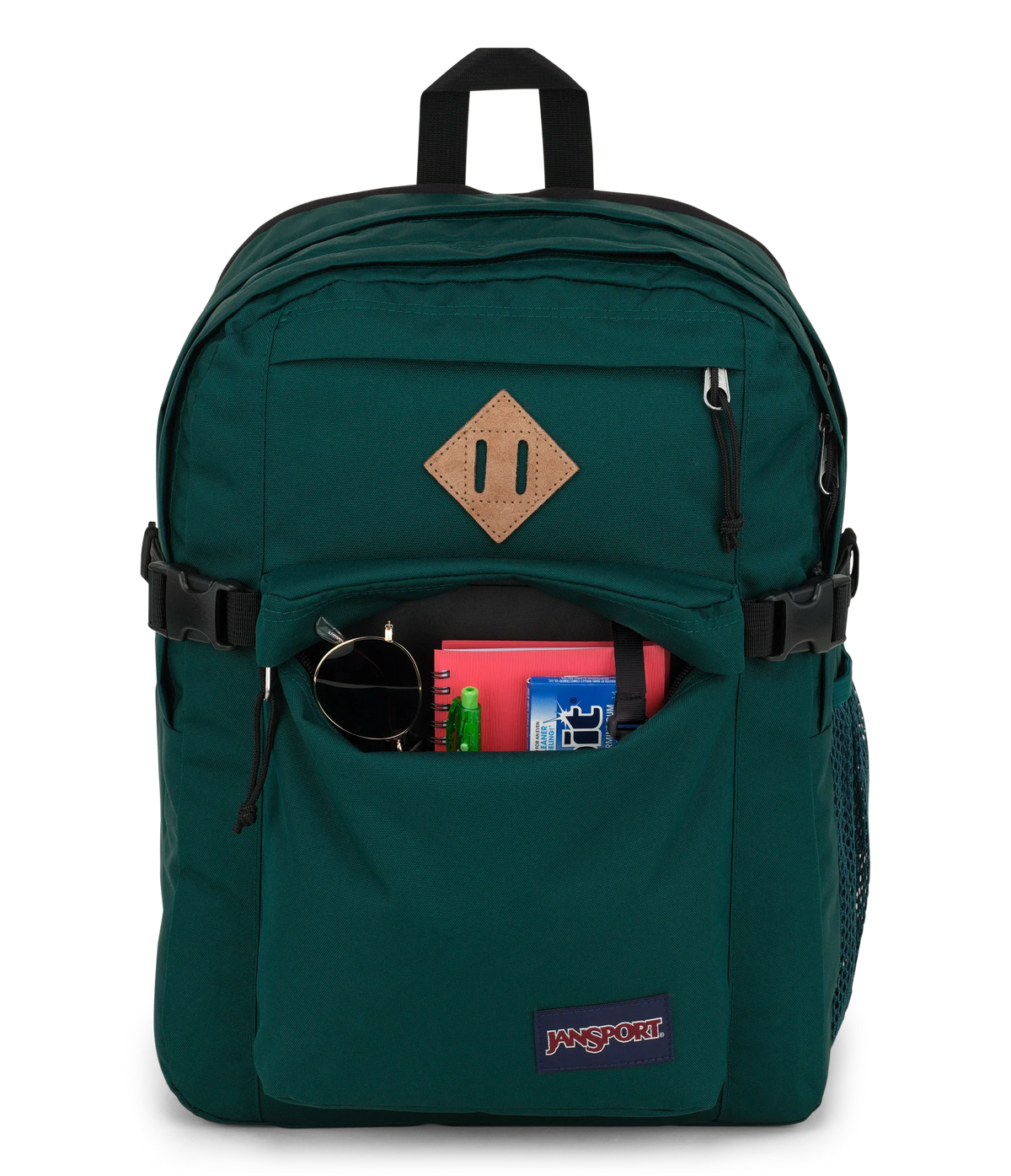 JanSport Main Campus Iconic Style in Deep Juniper — detail view 3