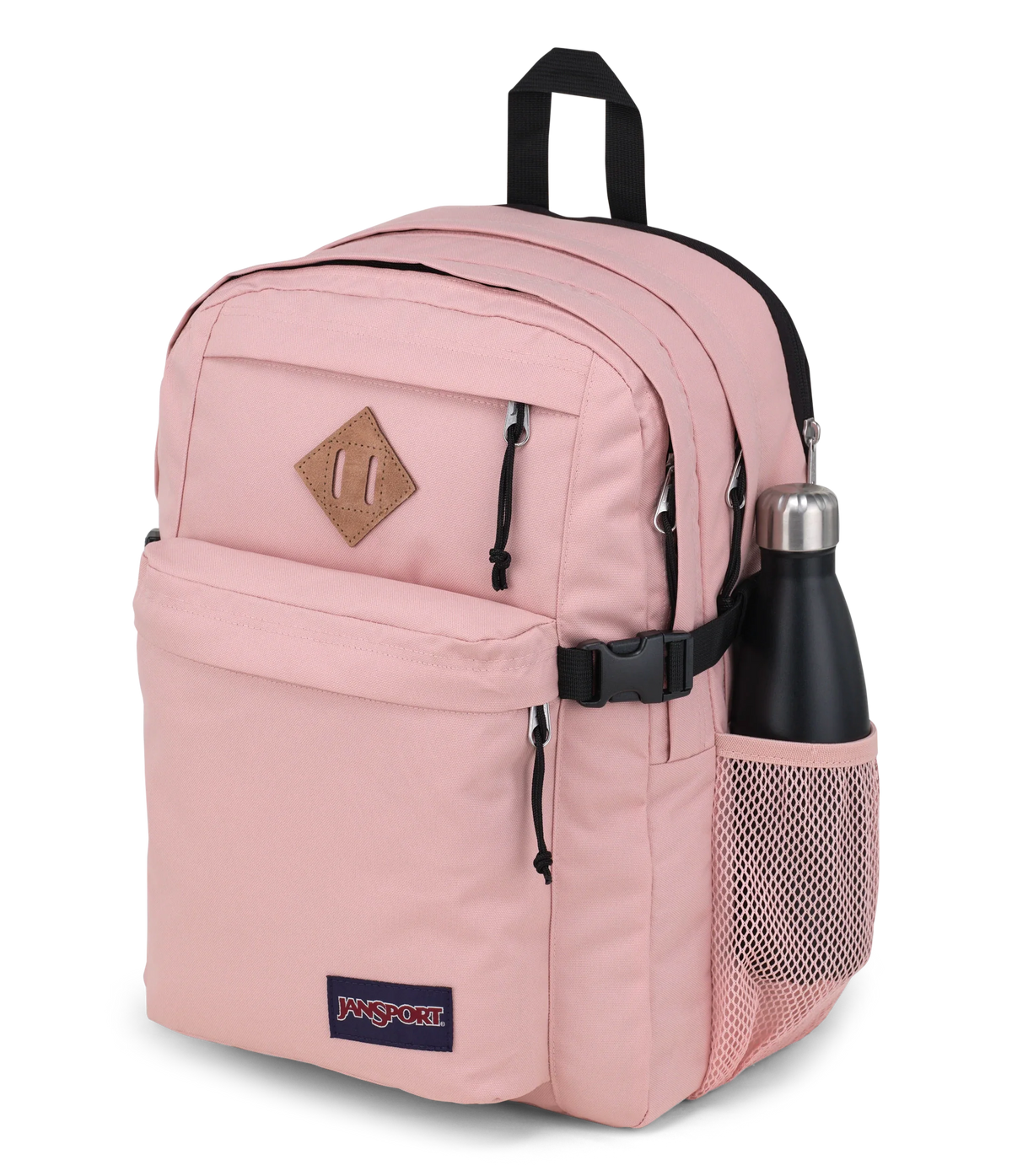 JanSport Main Campus Iconic Style in Misty Rose — detail view