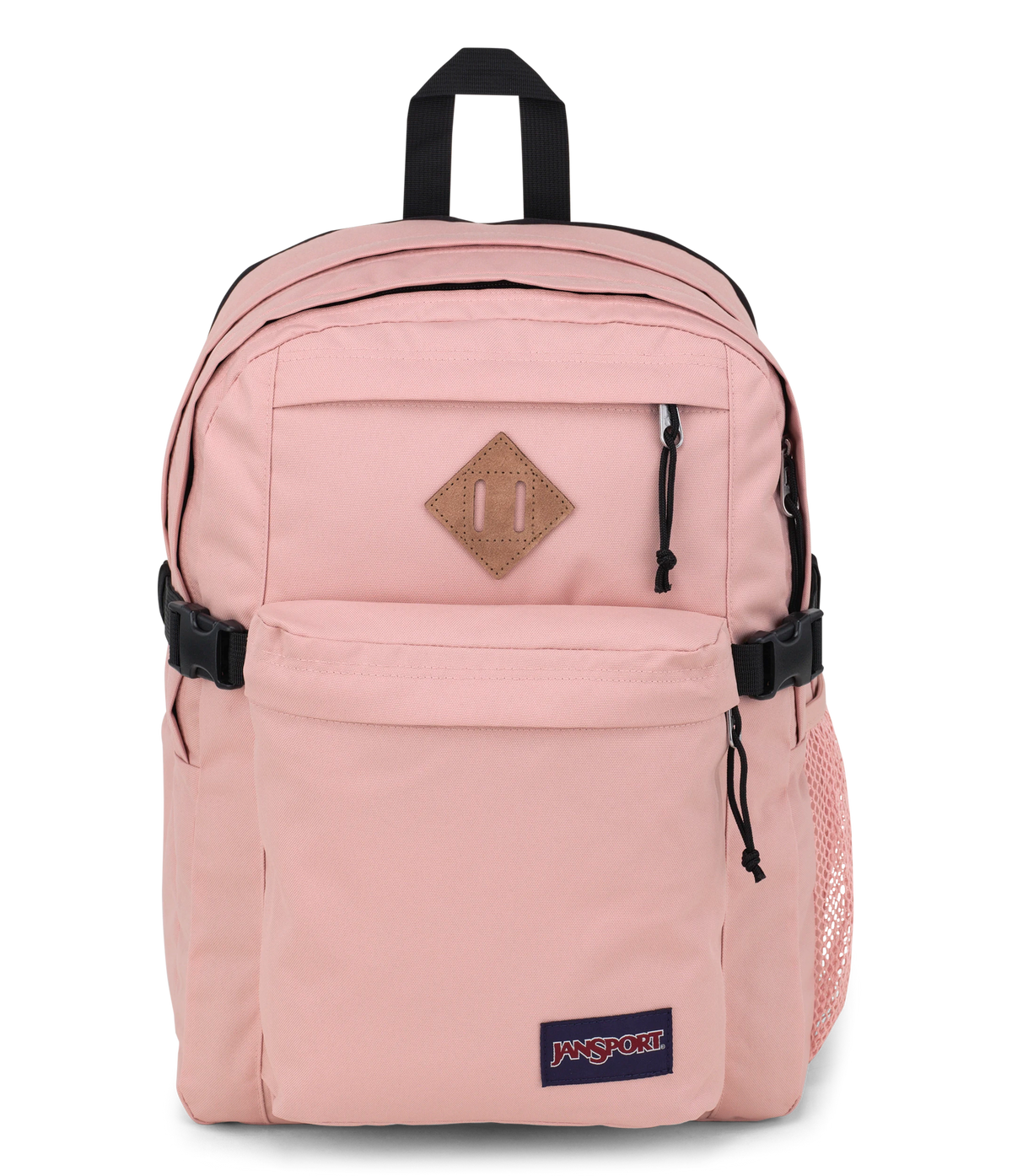 JanSport Main Campus Iconic Style in Misty Rose — front view # color_Misty Rose