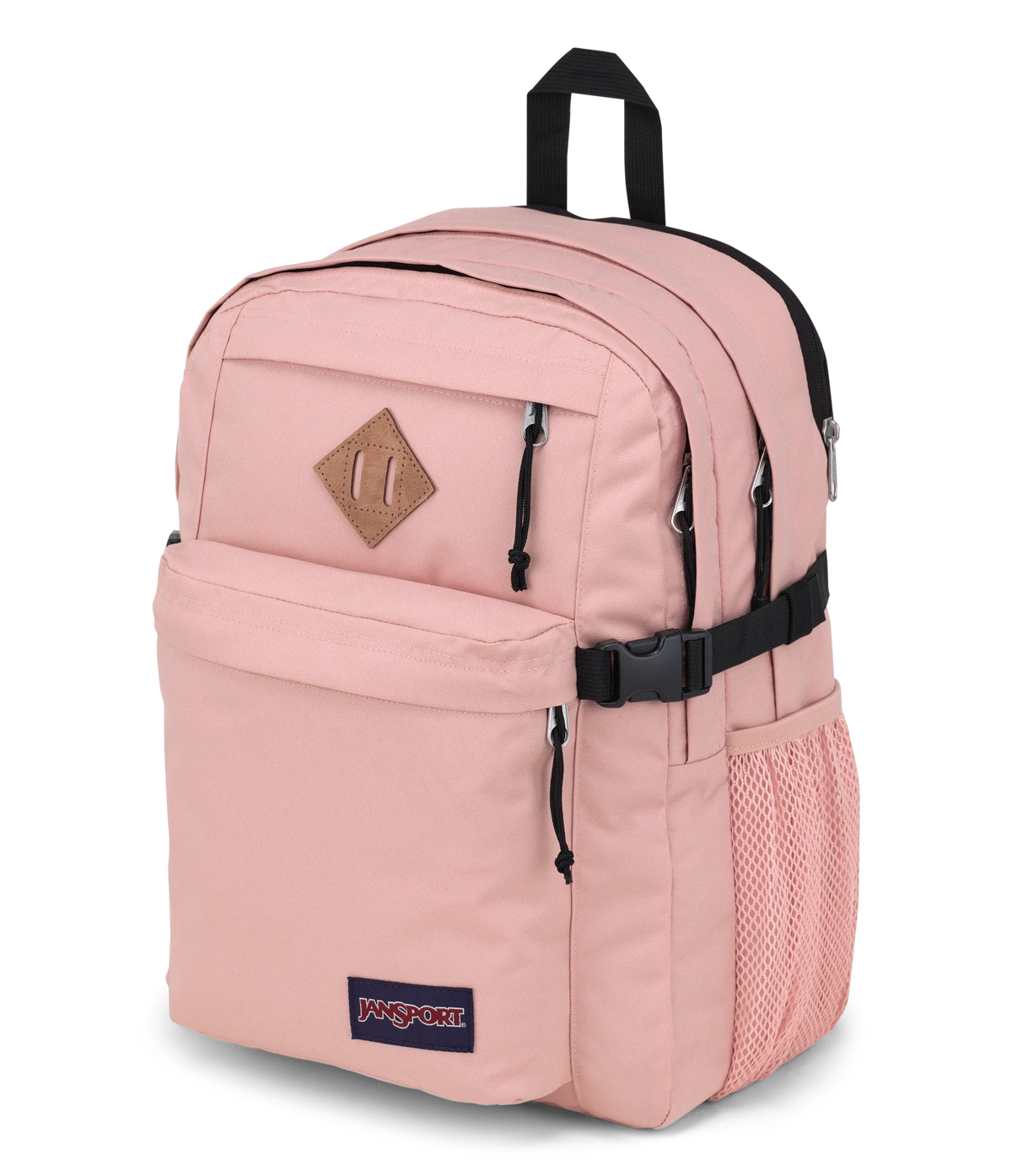 JanSport Main Campus Iconic Style in Misty Rose — side view