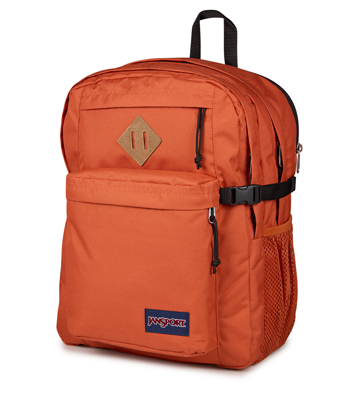 JanSport Main Campus Iconic Style in Dune Red — side view