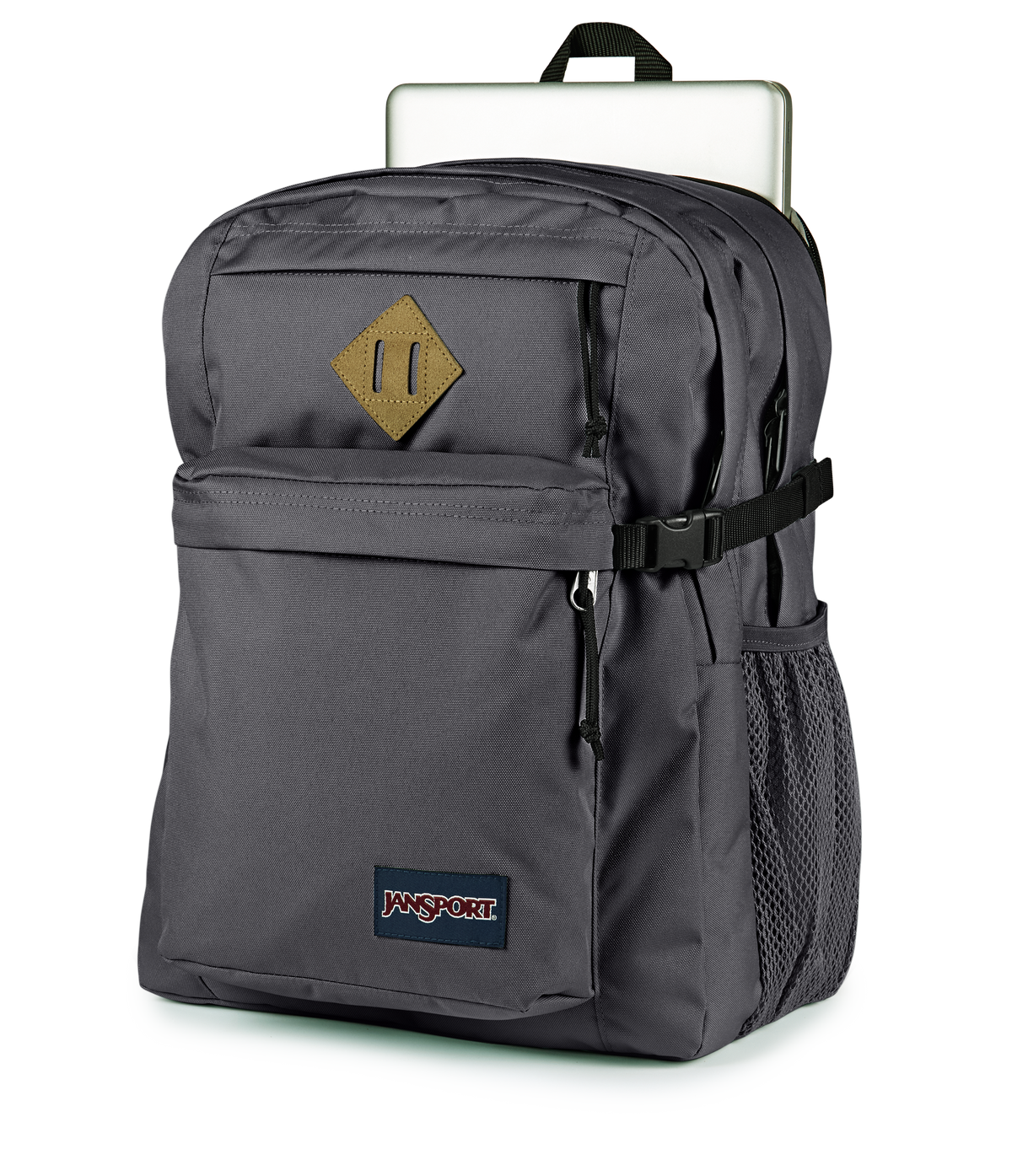 JanSport Main Campus Iconic Style in Smokey Grit — detail view 2