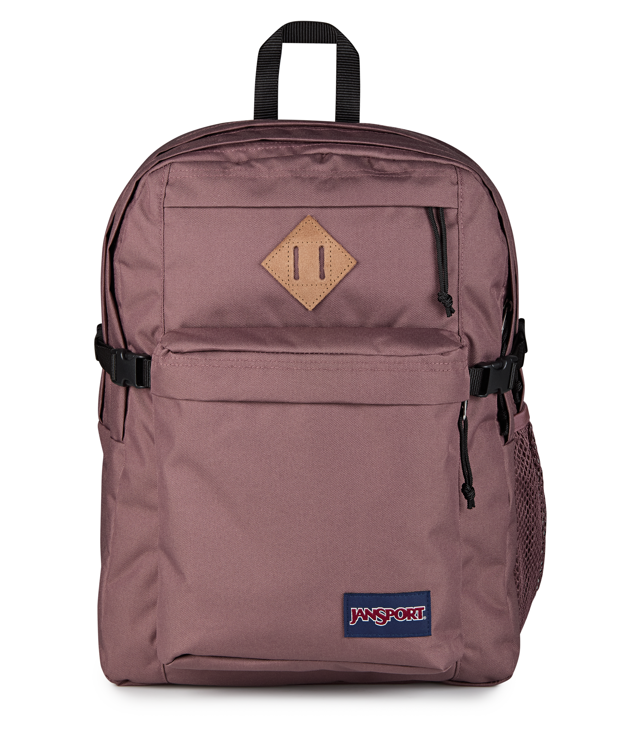 JanSport Main Campus Iconic Style in Mahogany Haze — front view # color_Mahogany Haze