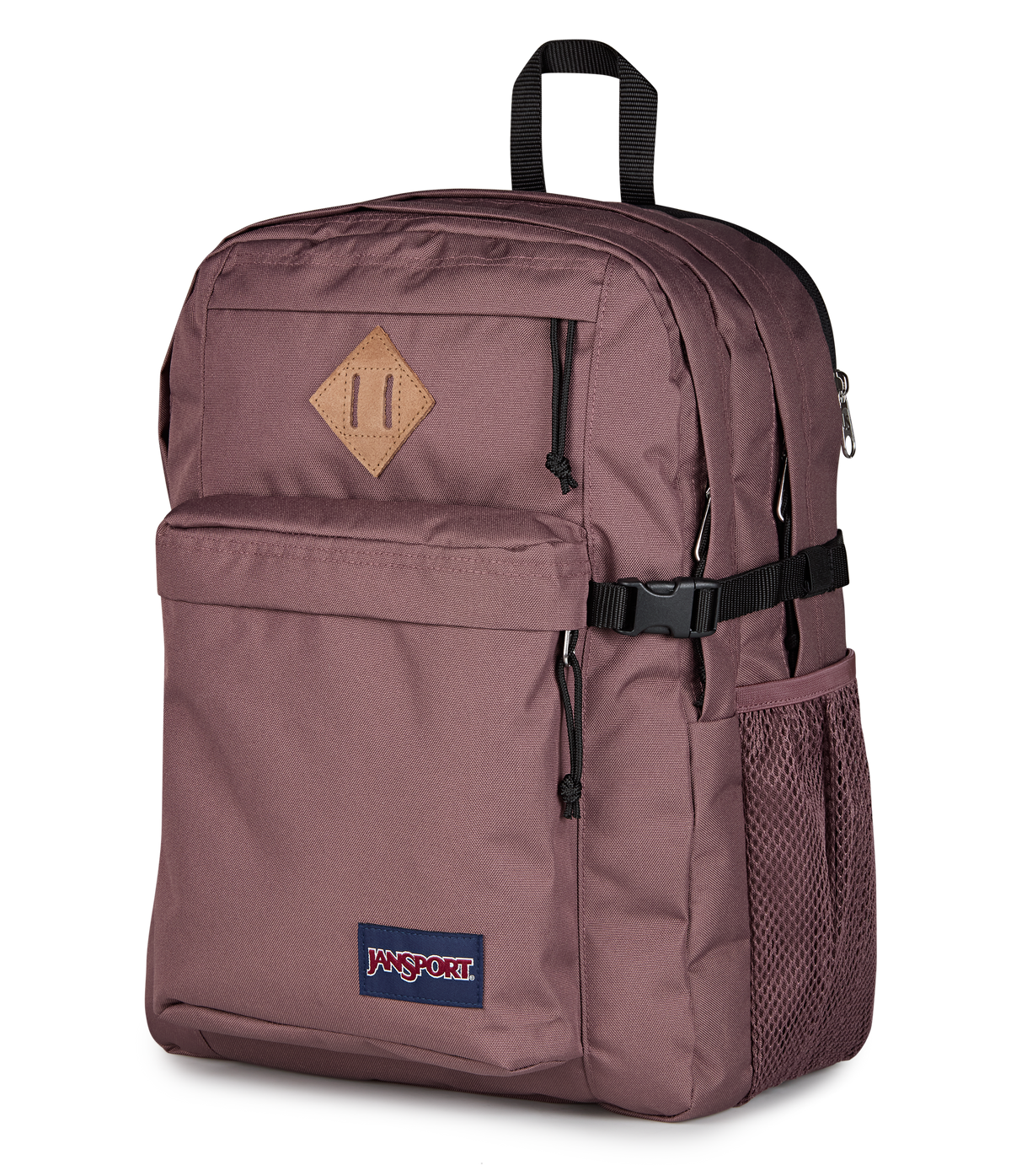 JanSport Main Campus Iconic Style in Mahogany Haze — side view