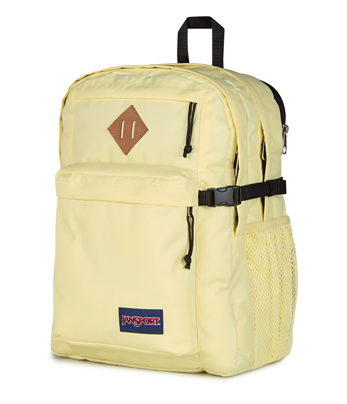 JanSport Main Campus Iconic Style in Lemon Ice — side view