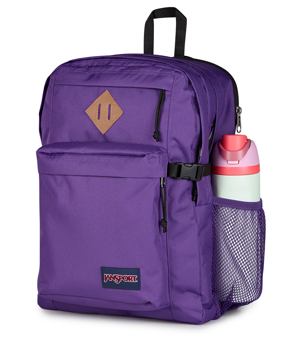 JanSport Main Campus Iconic Style in Grape Jelly — detail view