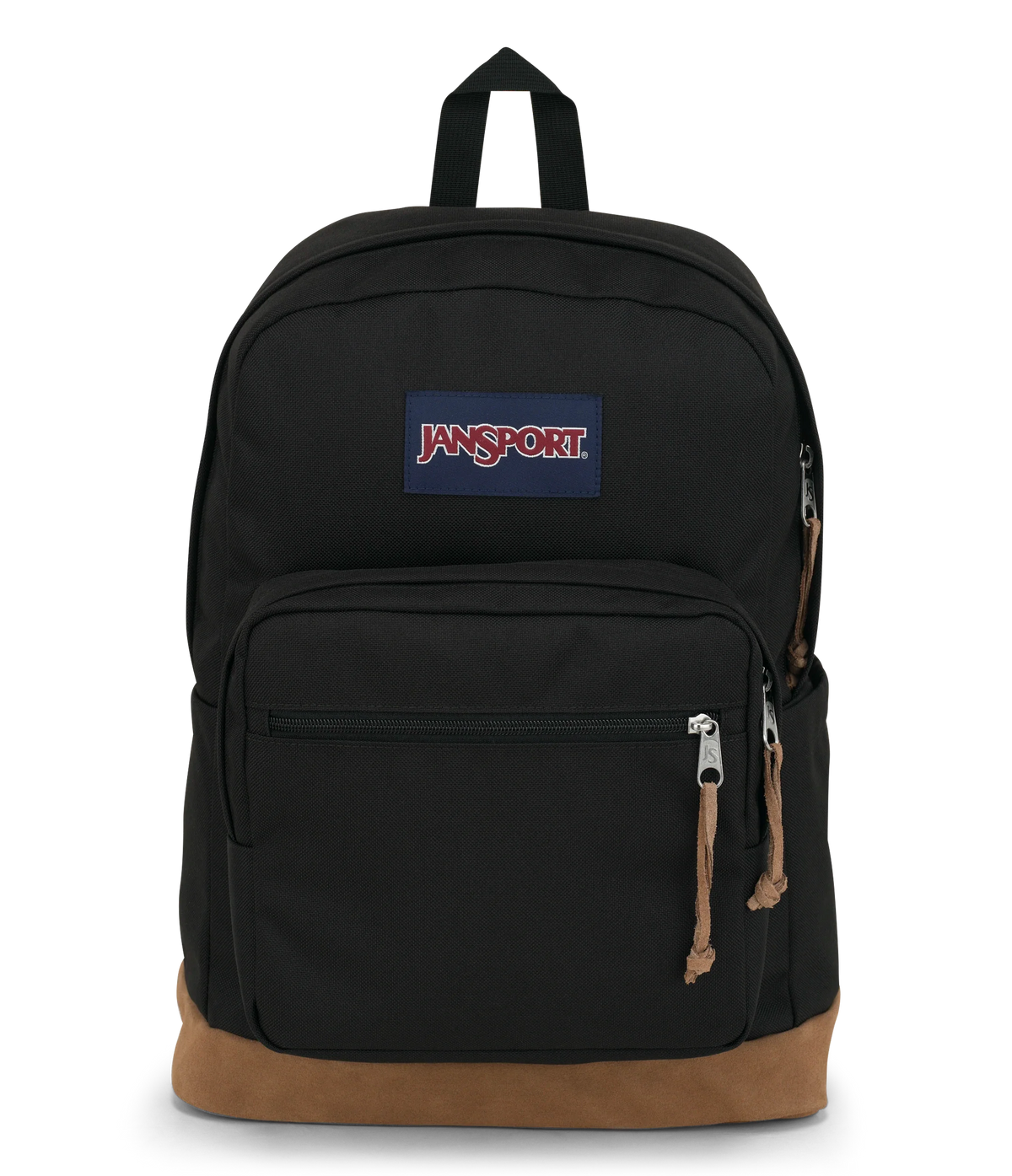 Jansport Right Pack Backpack Iconic Style in Black — front view # color_Black