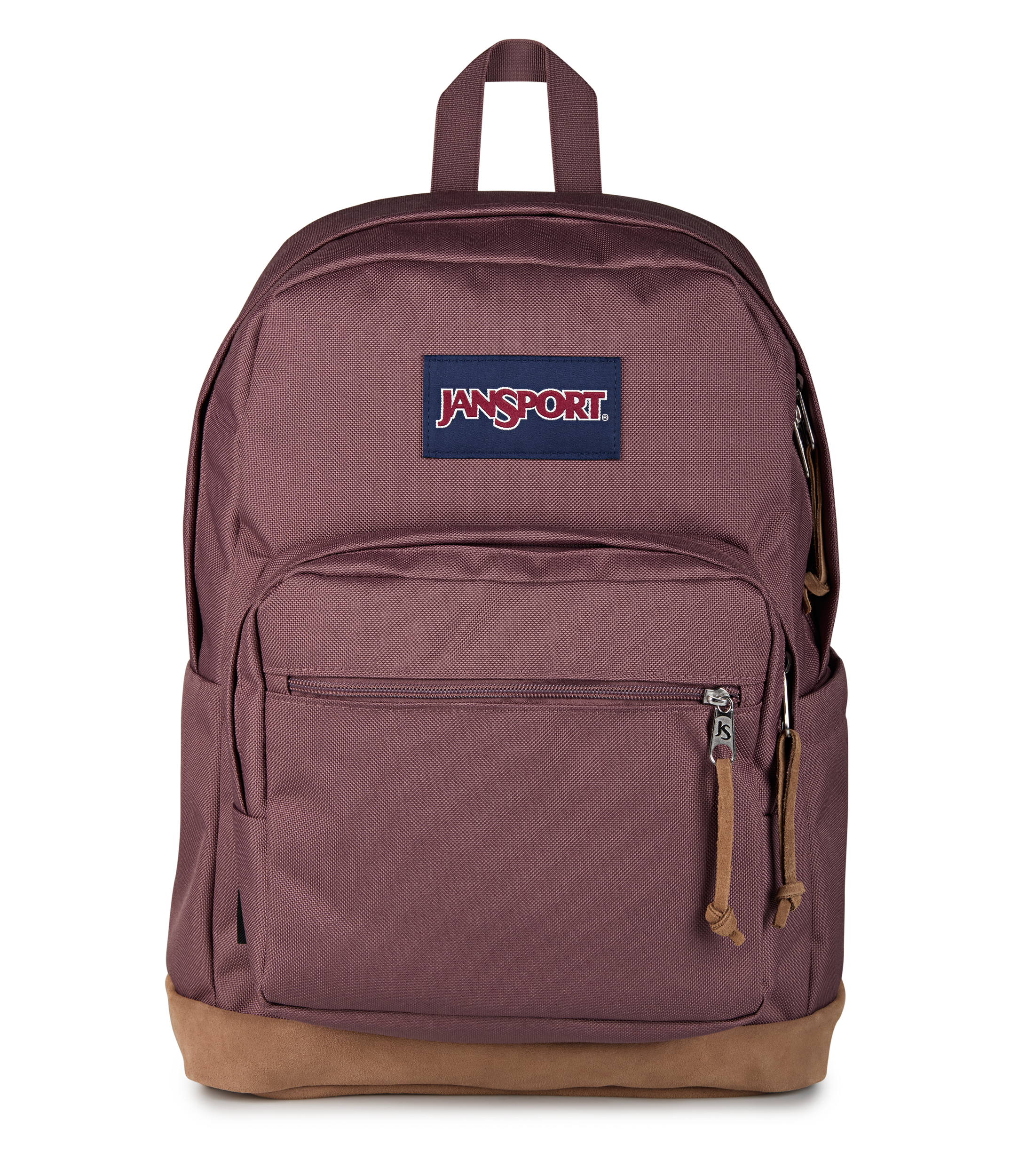 Jansport Right Pack Backpack Iconic Style in Mahogany Haze — front view # color_Mahogany Haze