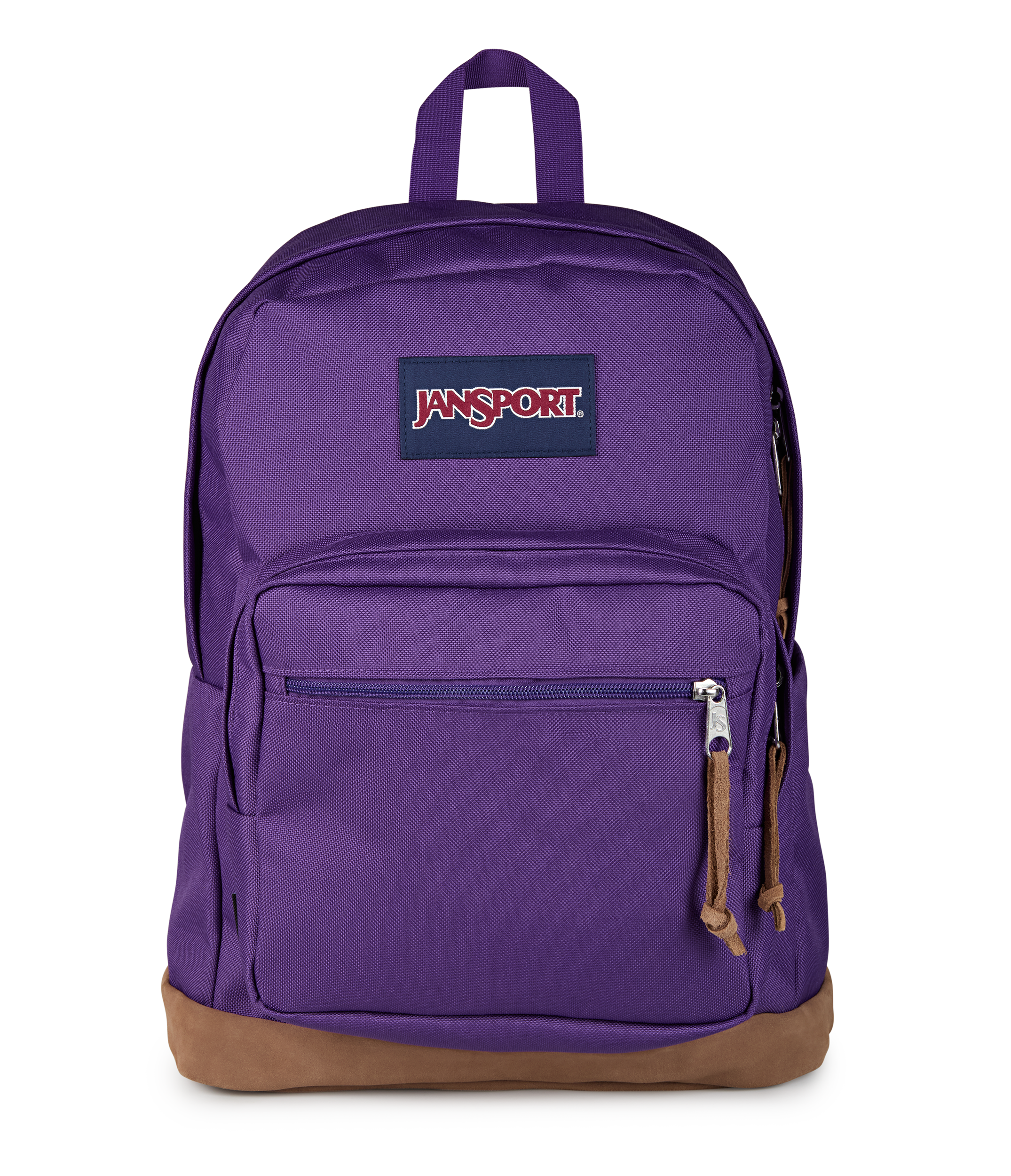 Jansport Right Pack Backpack Iconic Style in Grape Jelly — front view # color_Grape Jelly