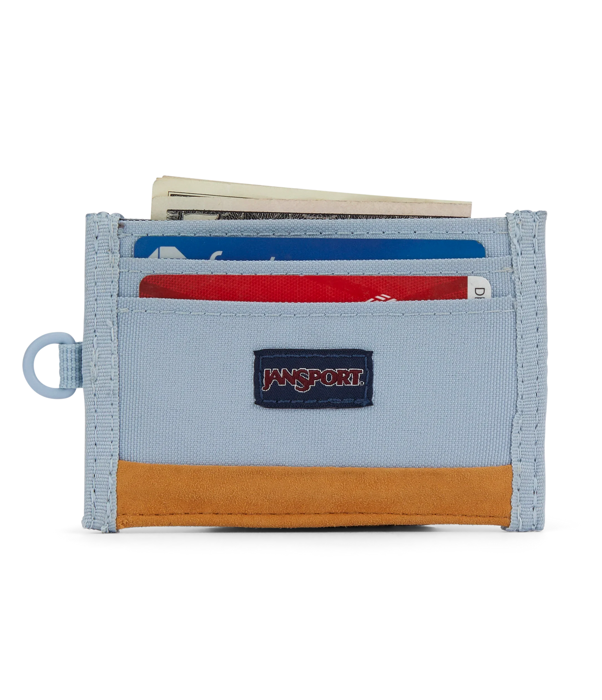 JanSport Core Cardholder Wallet in Blue Dusk — interior view