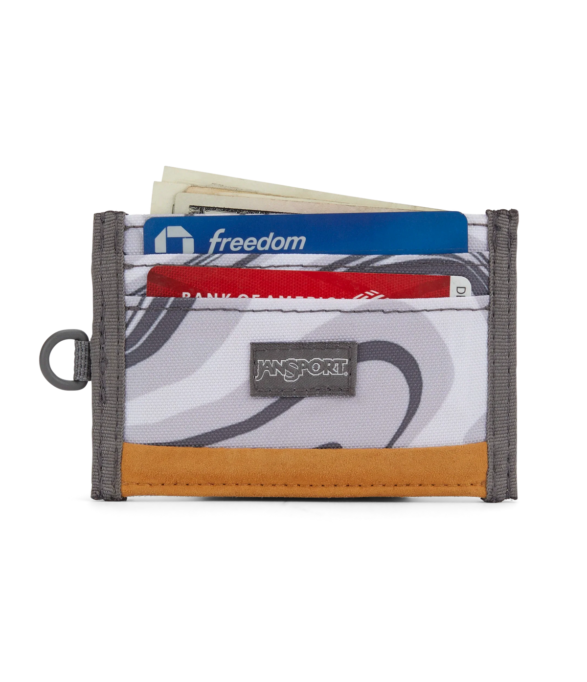 JanSport Core Cardholder Wallet in Oyster Mushroom — interior view