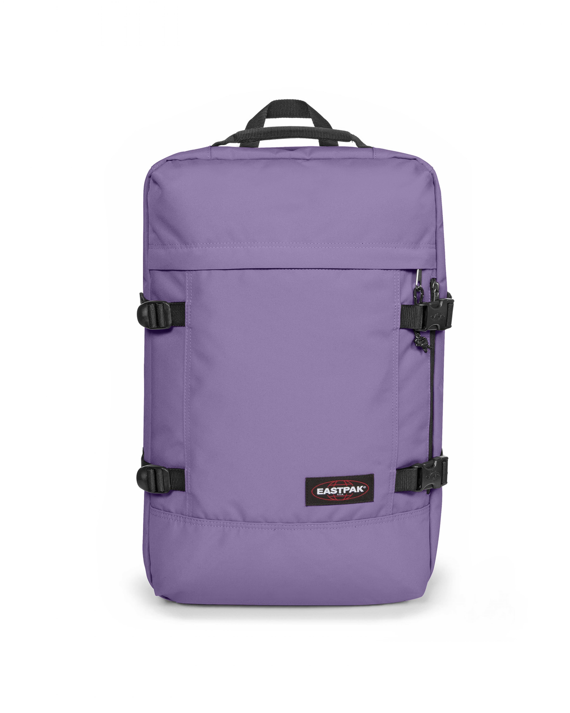 Eastpak Travelpack Backpack 42L in Dahlia Purple — front view # color_Dahlia Purple