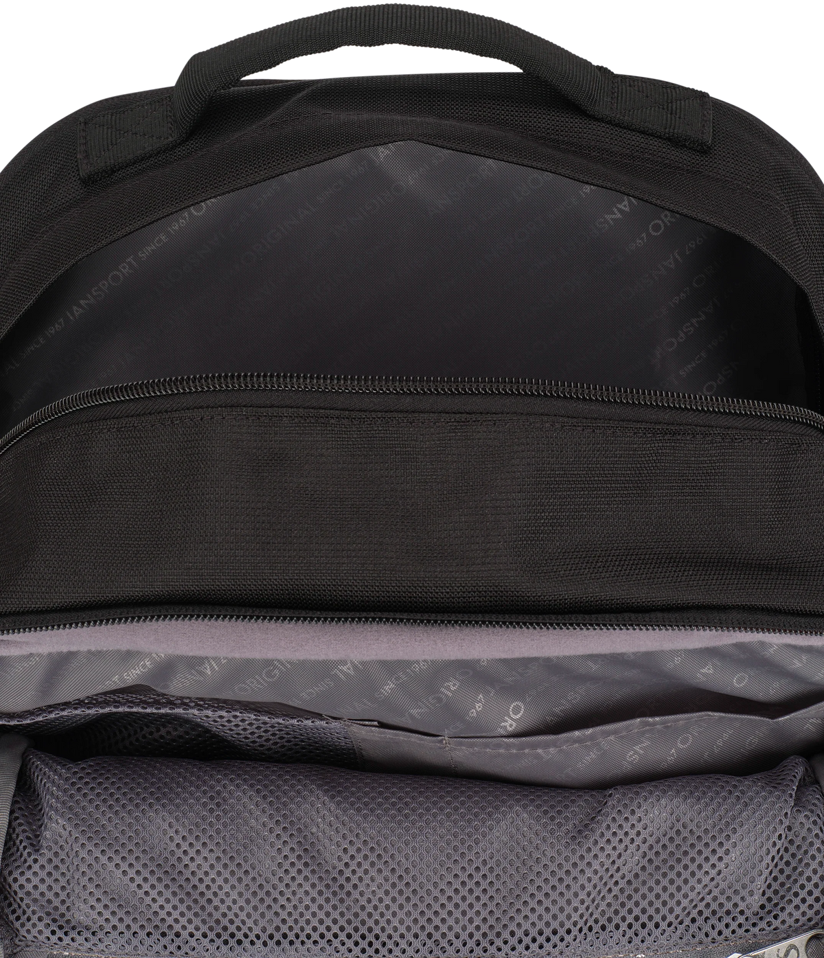 Jansport Inbound Pack in Black — interior view
