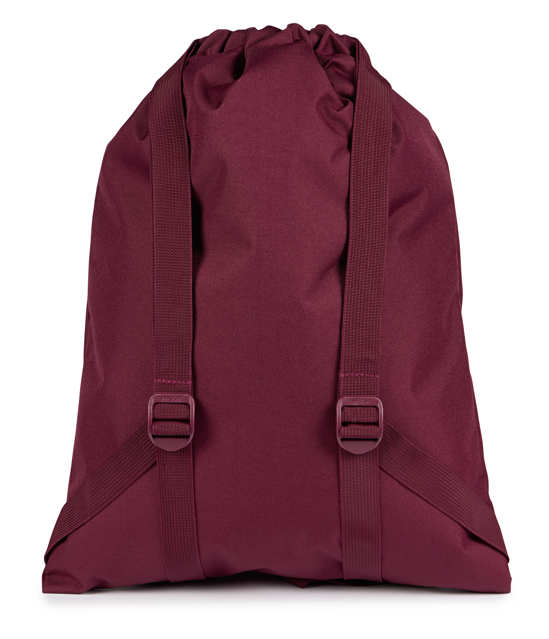 JanSport Draw Sack in Cherry Lacquer — back view