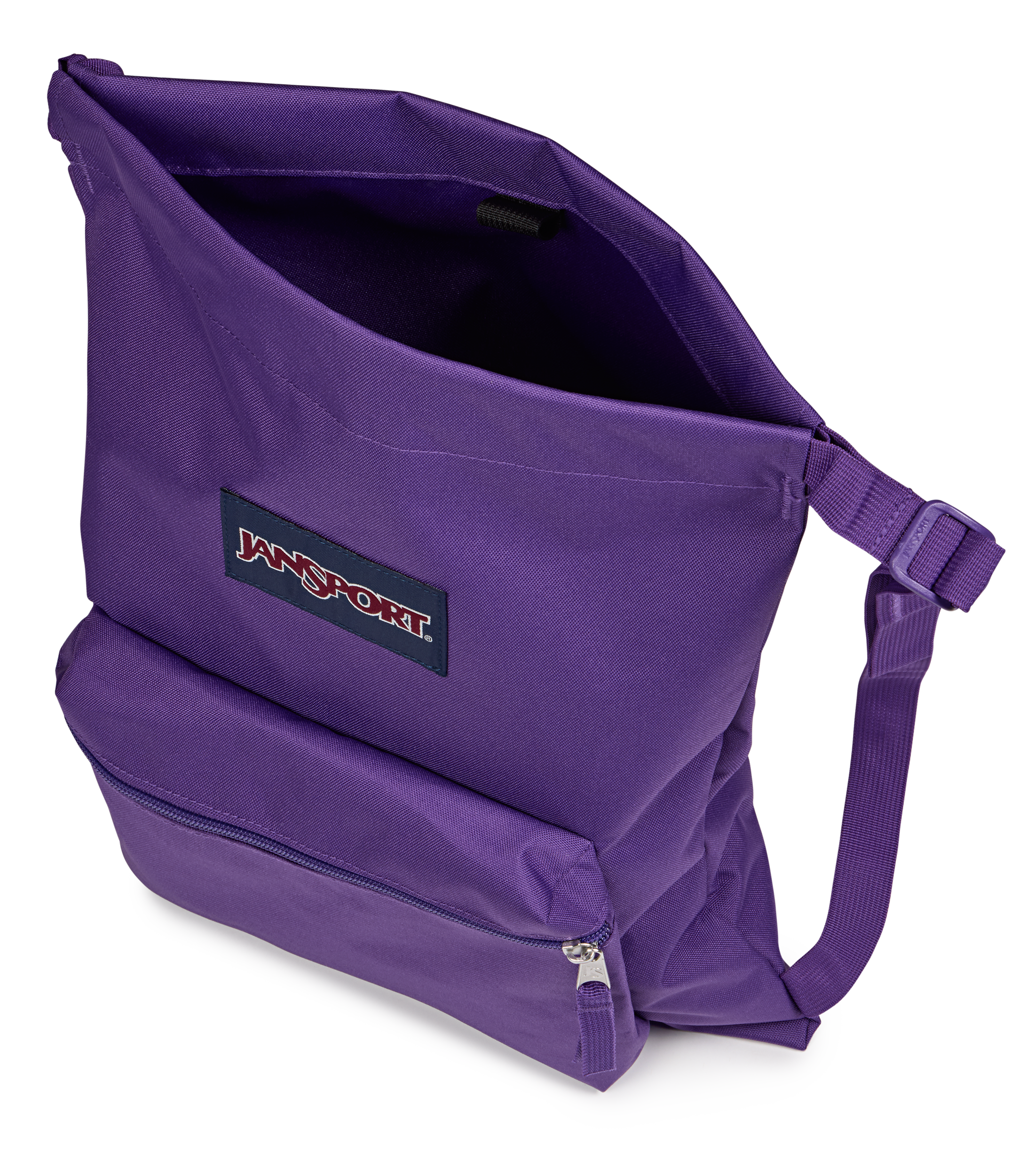 JanSport Draw Sack in Grape Jelly — angle view 4
