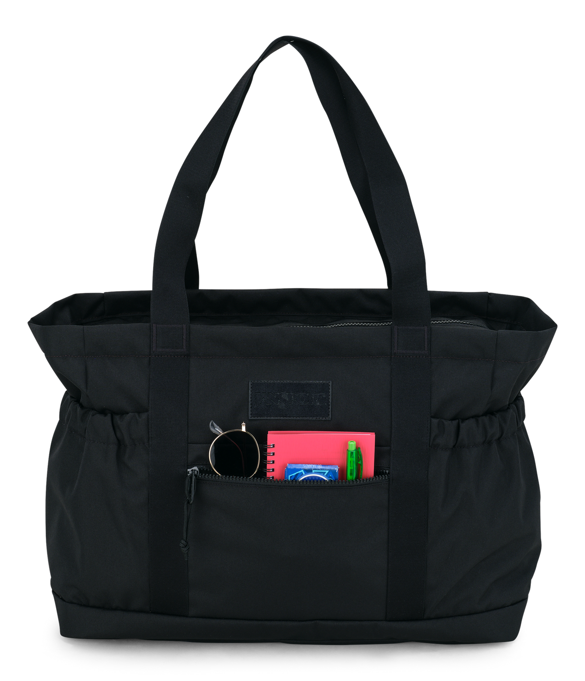 Jansport Everyday Large Tote in Black — detail view 3