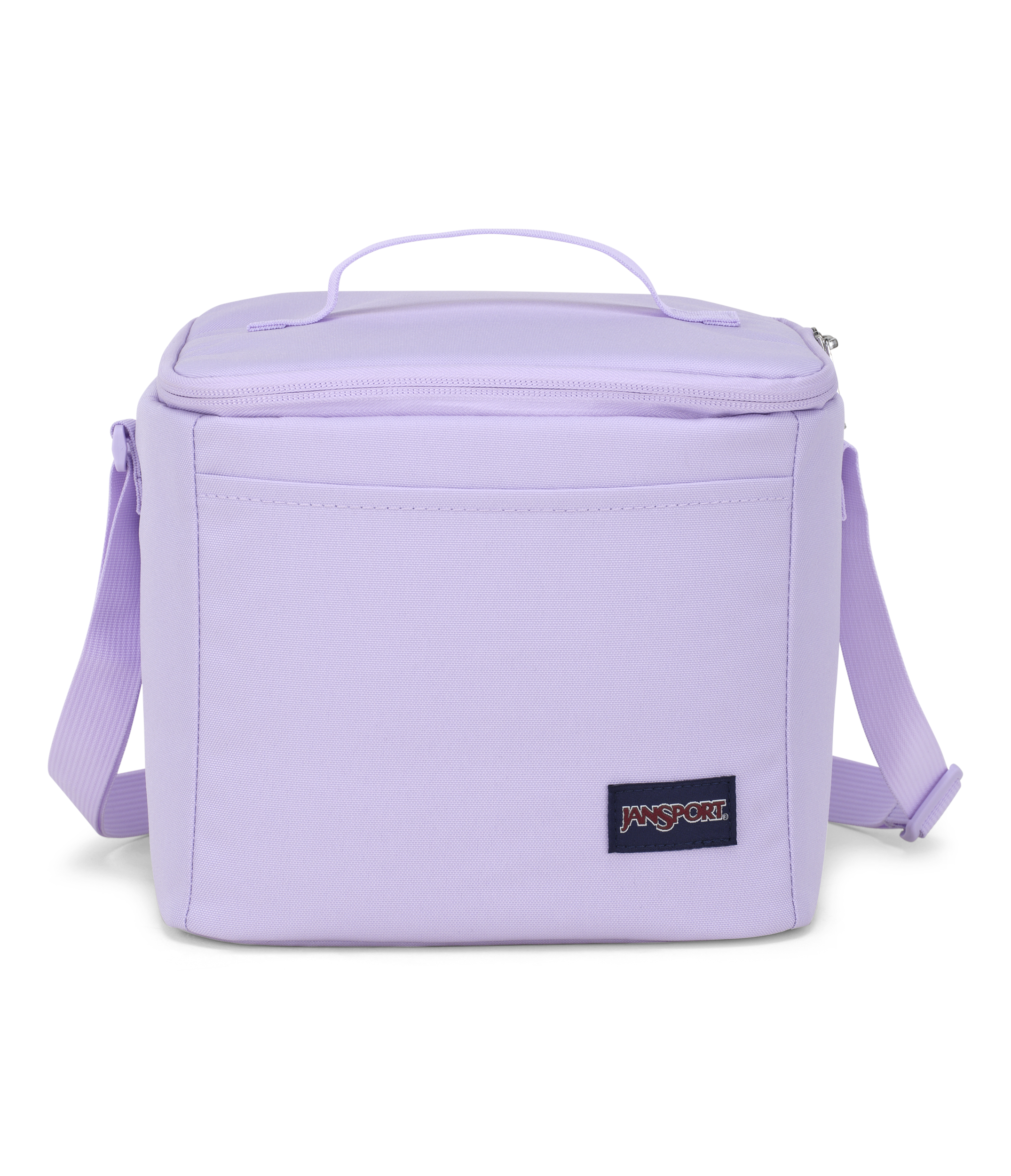 JanSport Super Snack in Pastel Lilac — front view