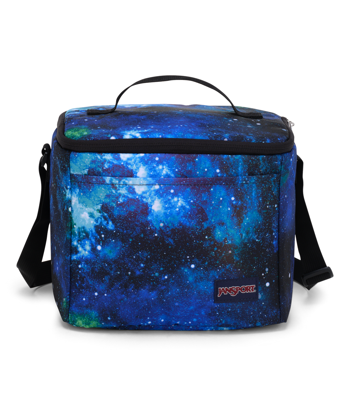 JanSport Super Snack in Cyberspace Galaxy — front view # color_Cyberspace Galaxy