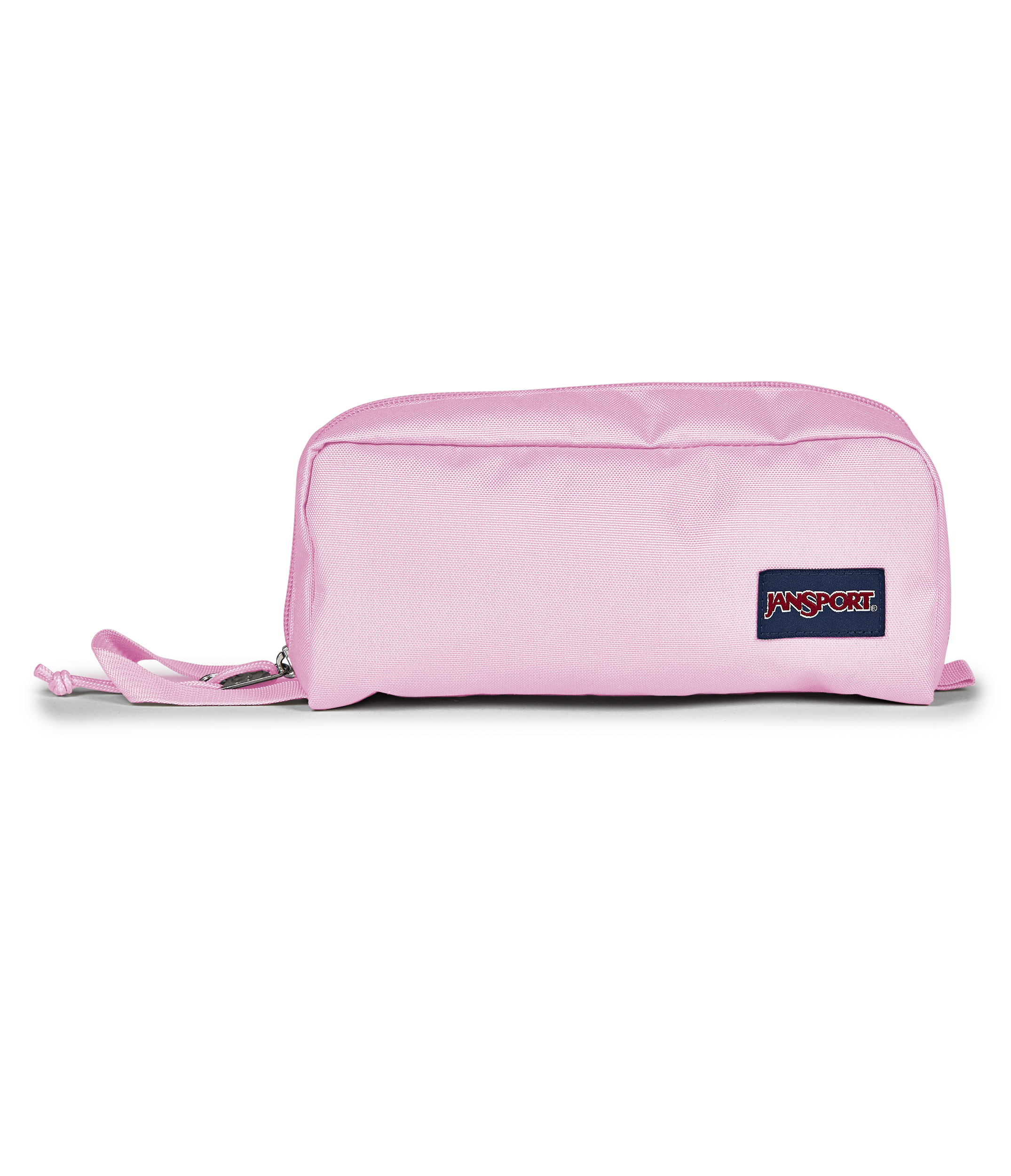 JanSport Perfect Pouch in Pink Ice — front view