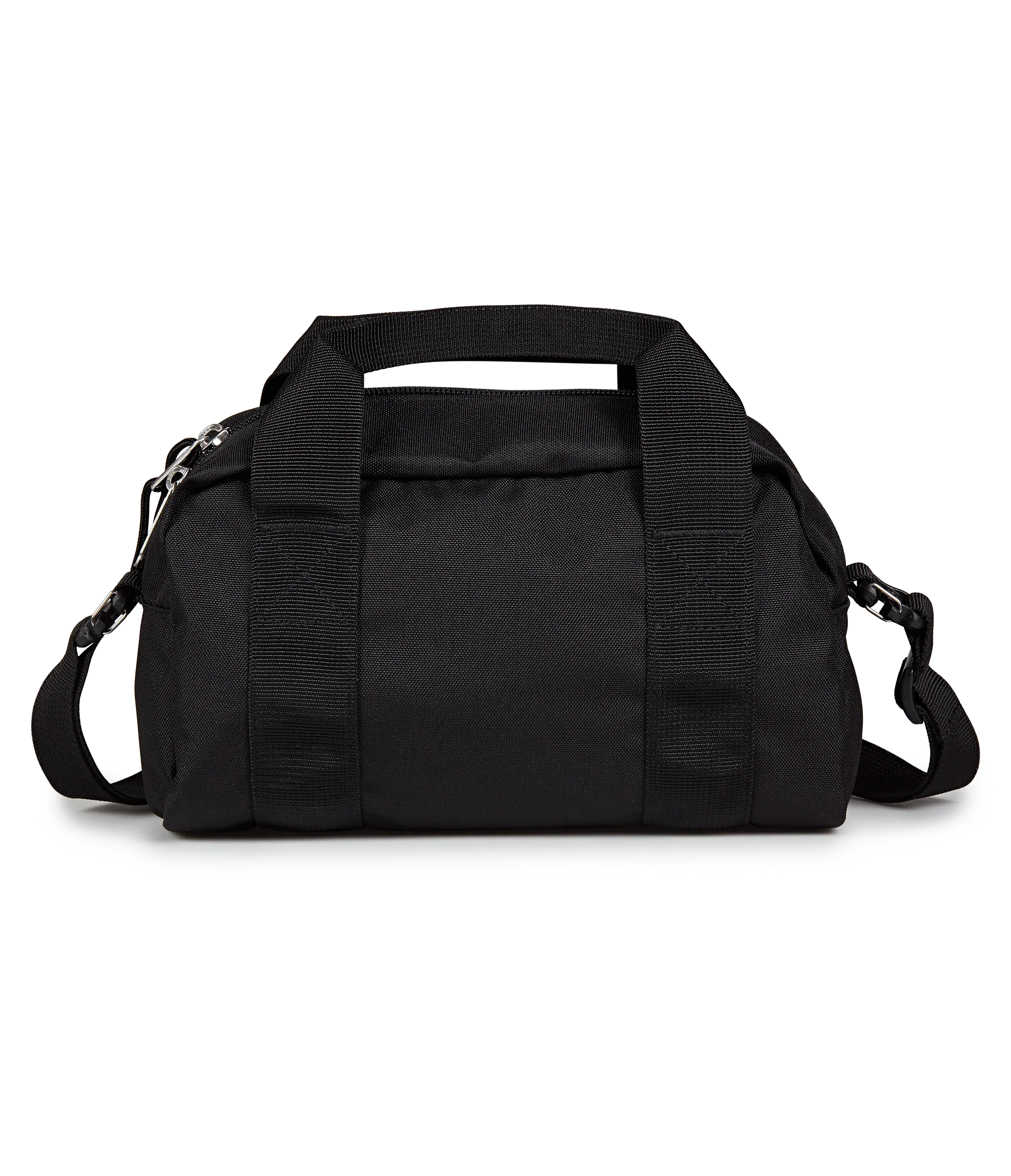 JanSport Weekender Mini Duffel in Black — back view