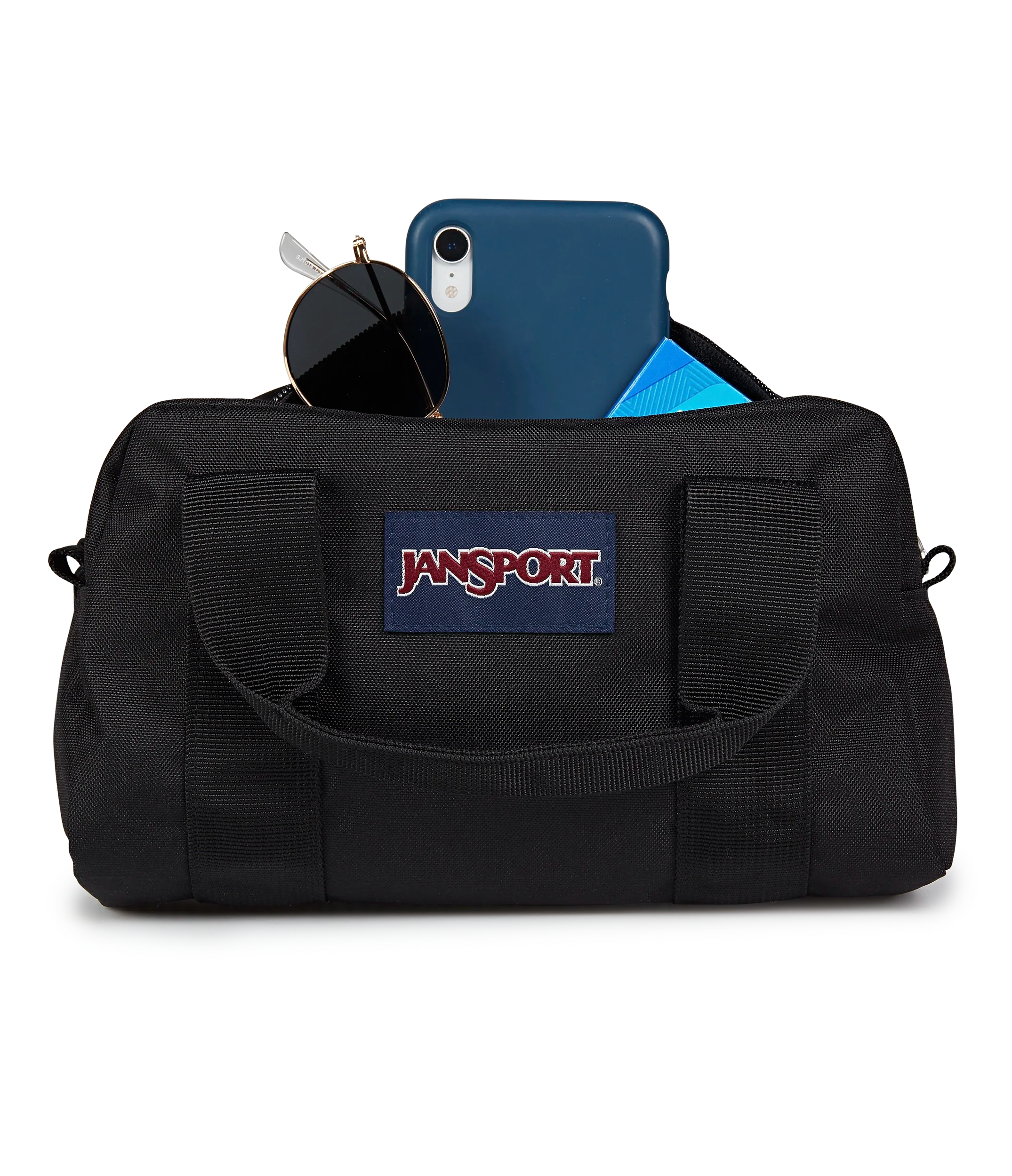JanSport Weekender Mini Duffel in Black — detail view 3