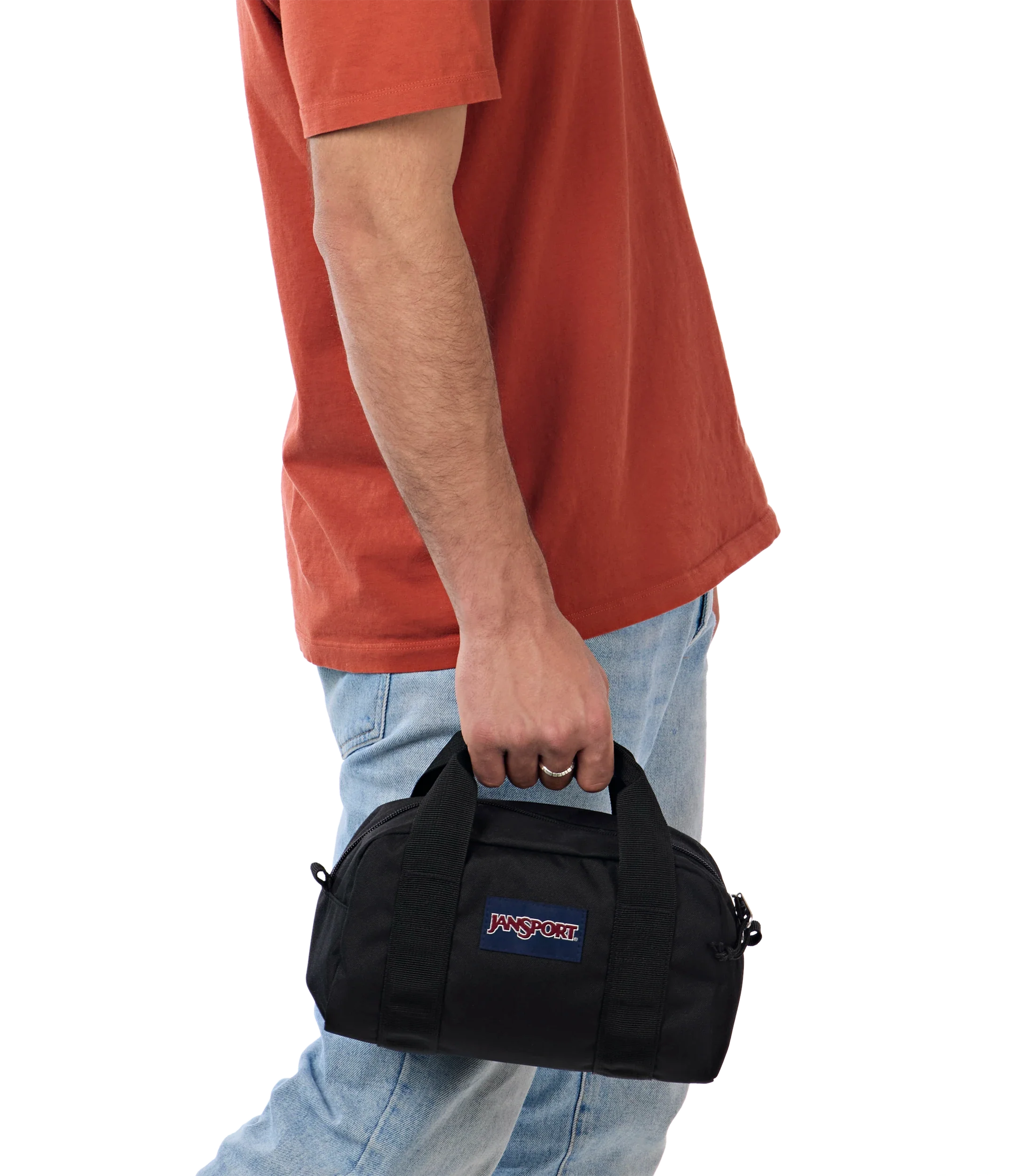 JanSport Weekender Mini Duffel in Black — detail view 5