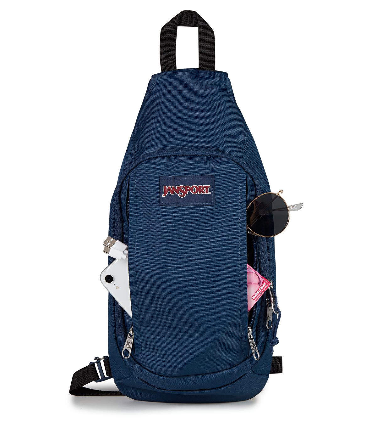 JanSport Move Sling Bag in Navy — detail view