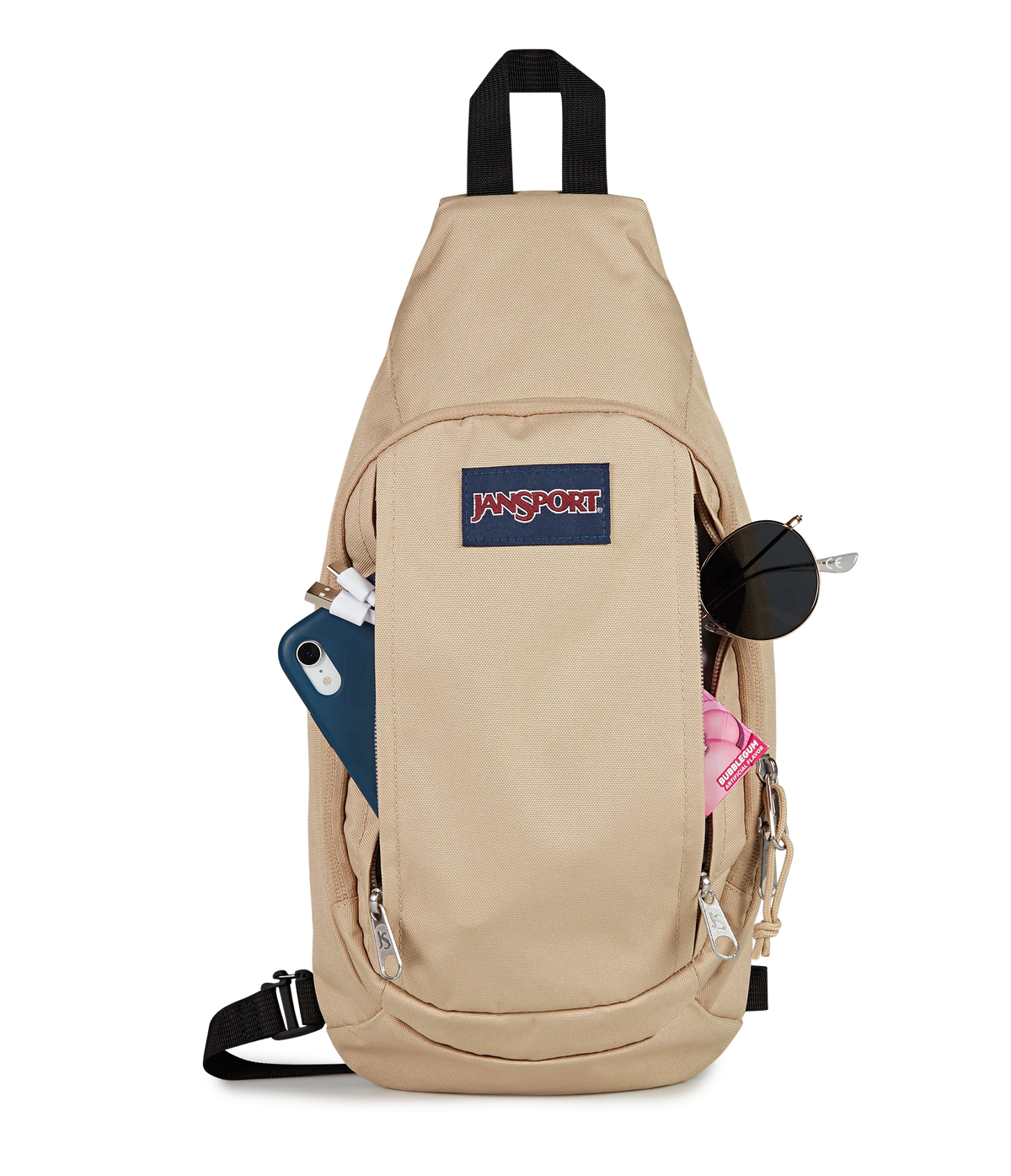 JanSport Move Sling Bag in Travertine — detail view