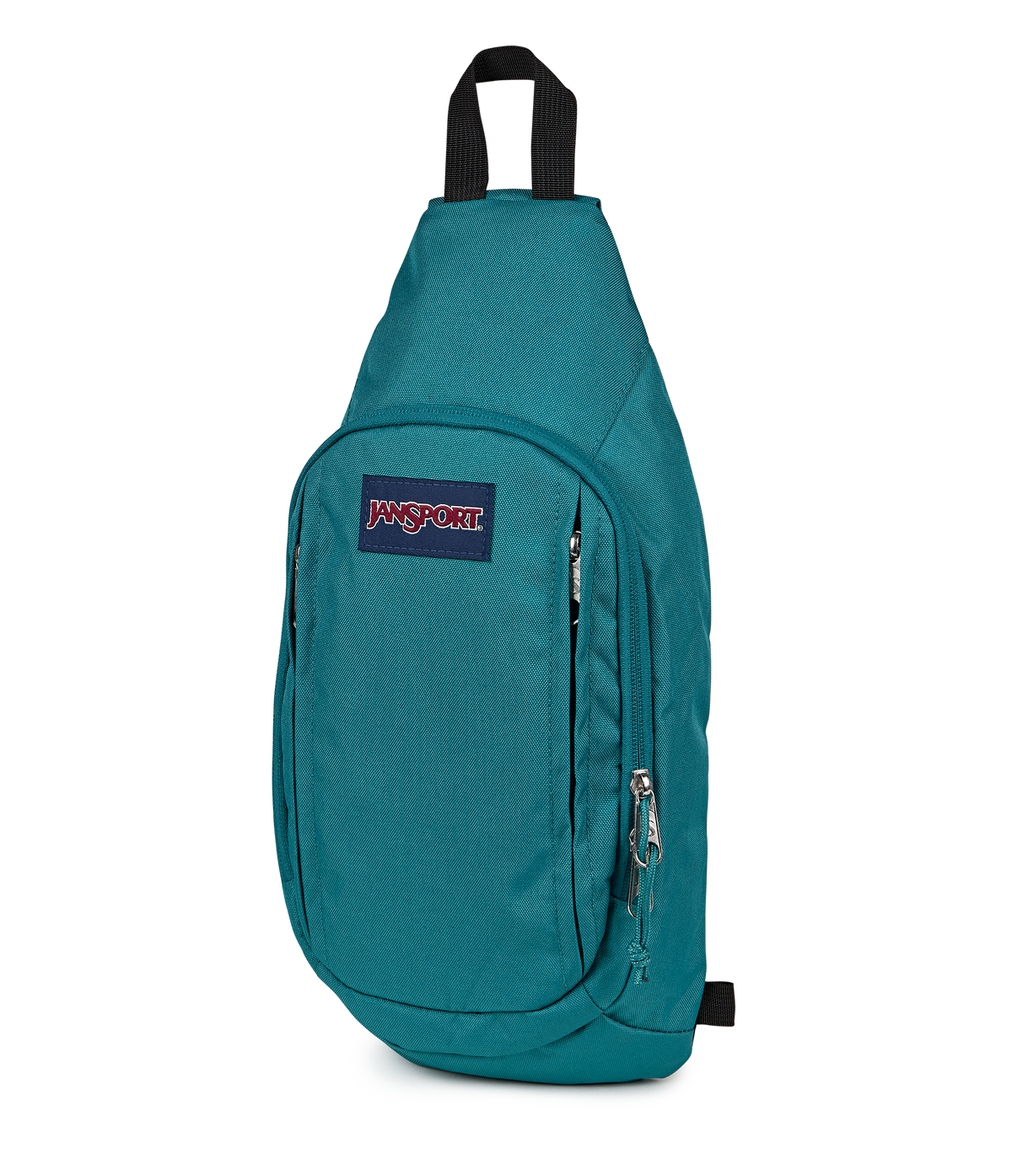 JanSport Move Sling Bag in Emerald Pool — side view