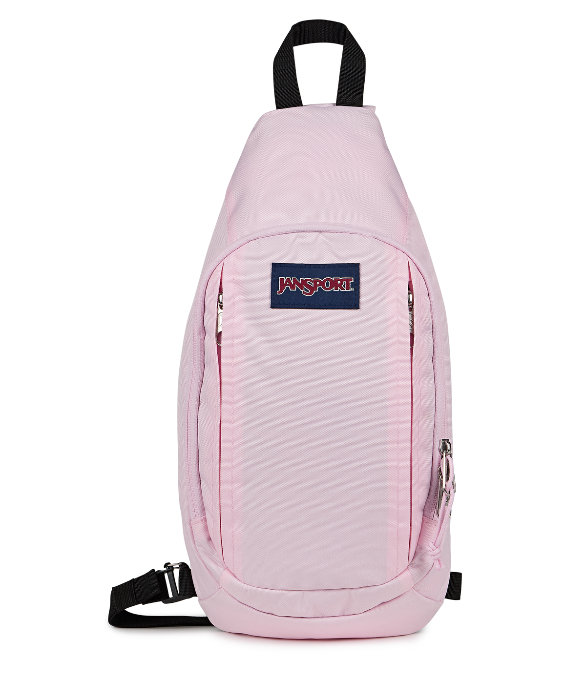 JanSport Move Sling Bag in Pink Ice — front view # color_Pink Ice