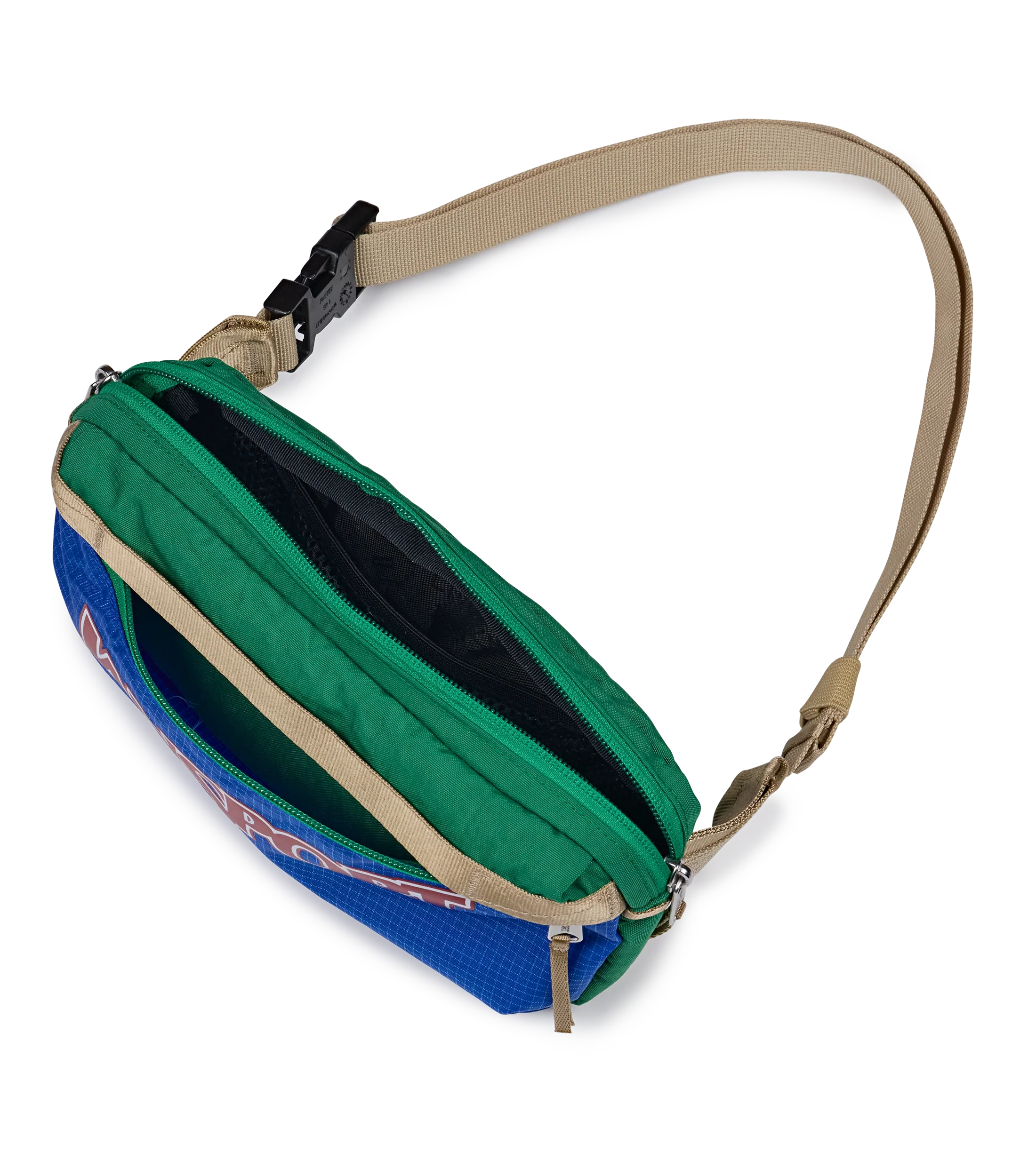 JanSport Washington Waistpack in Jelly Kelly — angle view 4