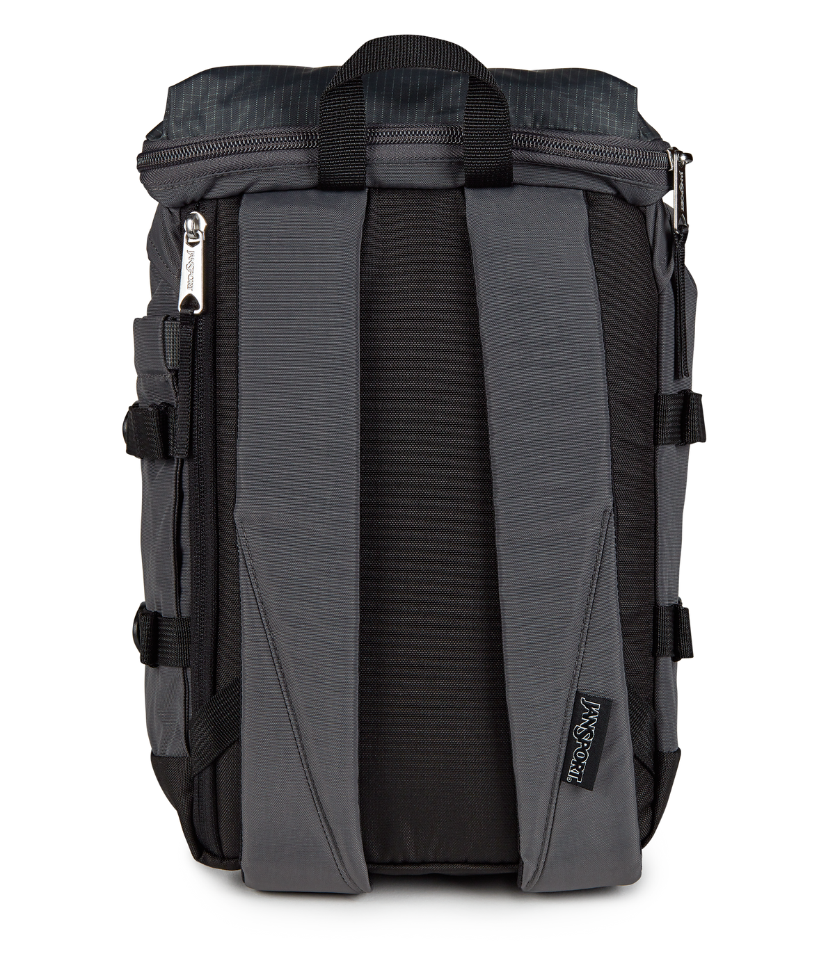Jansport Mini Skip Pack Retro Series in Smokey Grit — back view