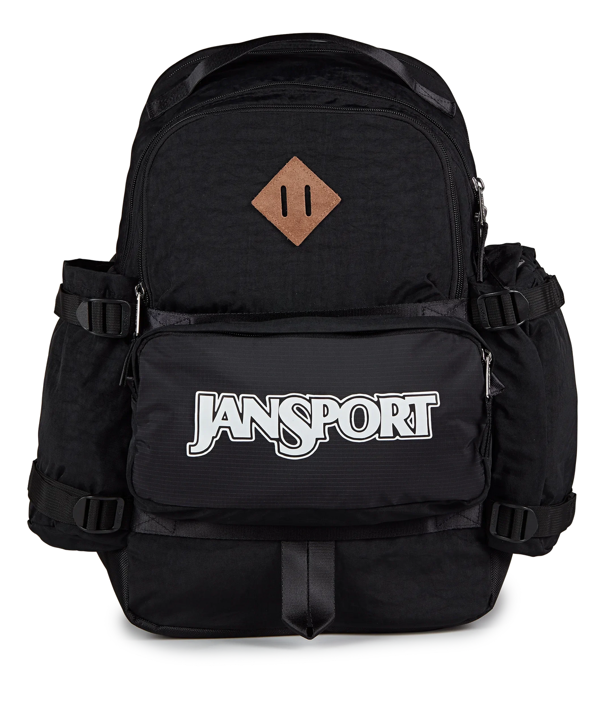Jansport Seattle Pack Retro Series in Black — front view # color_Black