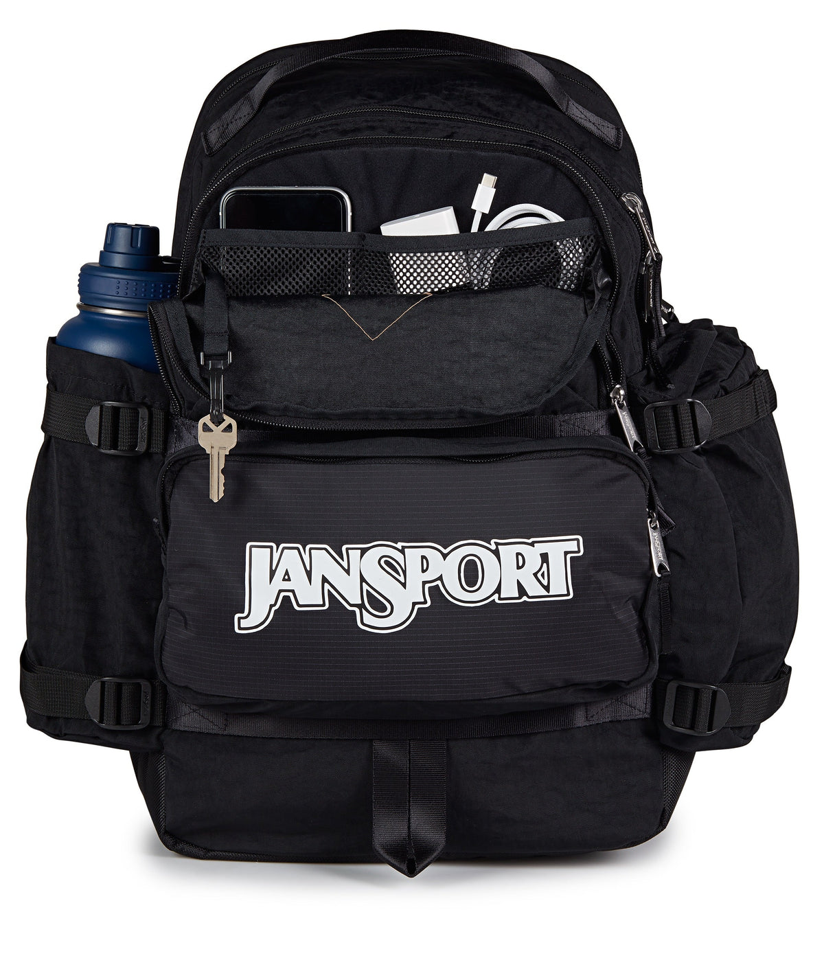 Jansport Seattle Pack Retro Series in Black — detail view 3