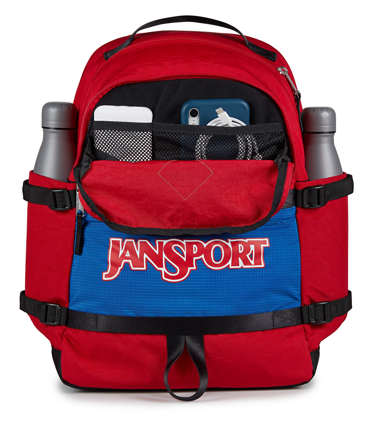 Jansport Small Seattle Pack Retro Series in Red Tape — detail view 4