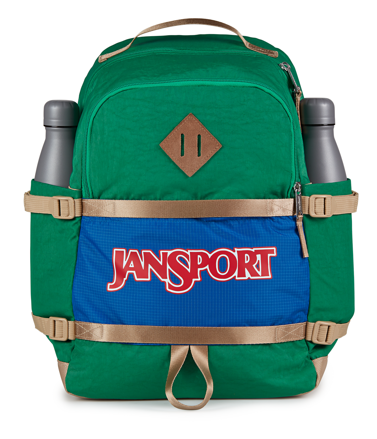 Jansport Small Seattle Pack Retro Series in Jelly Kelly — detail view