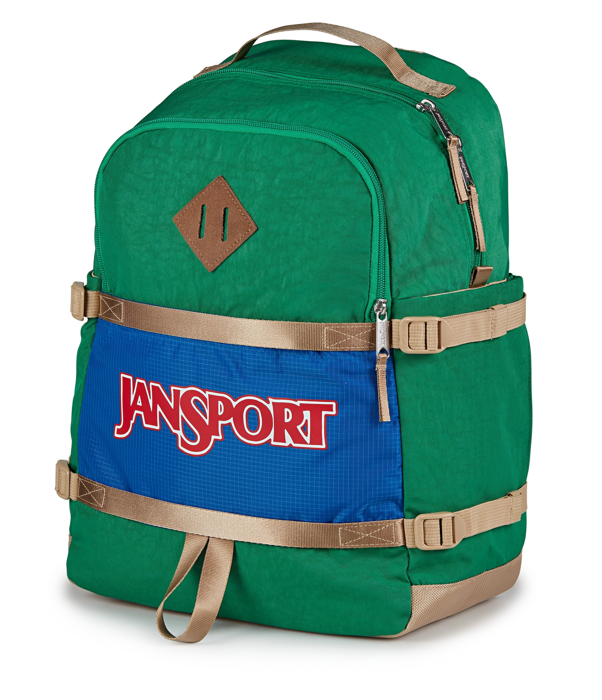 Jansport Small Seattle Pack Retro Series in Jelly Kelly — side view