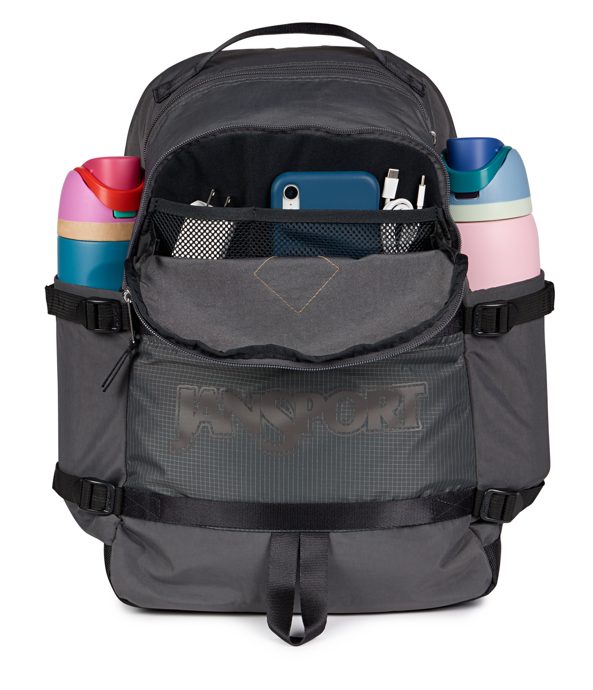 Jansport Small Seattle Pack Retro Series in Smokey Grit — detail view 4