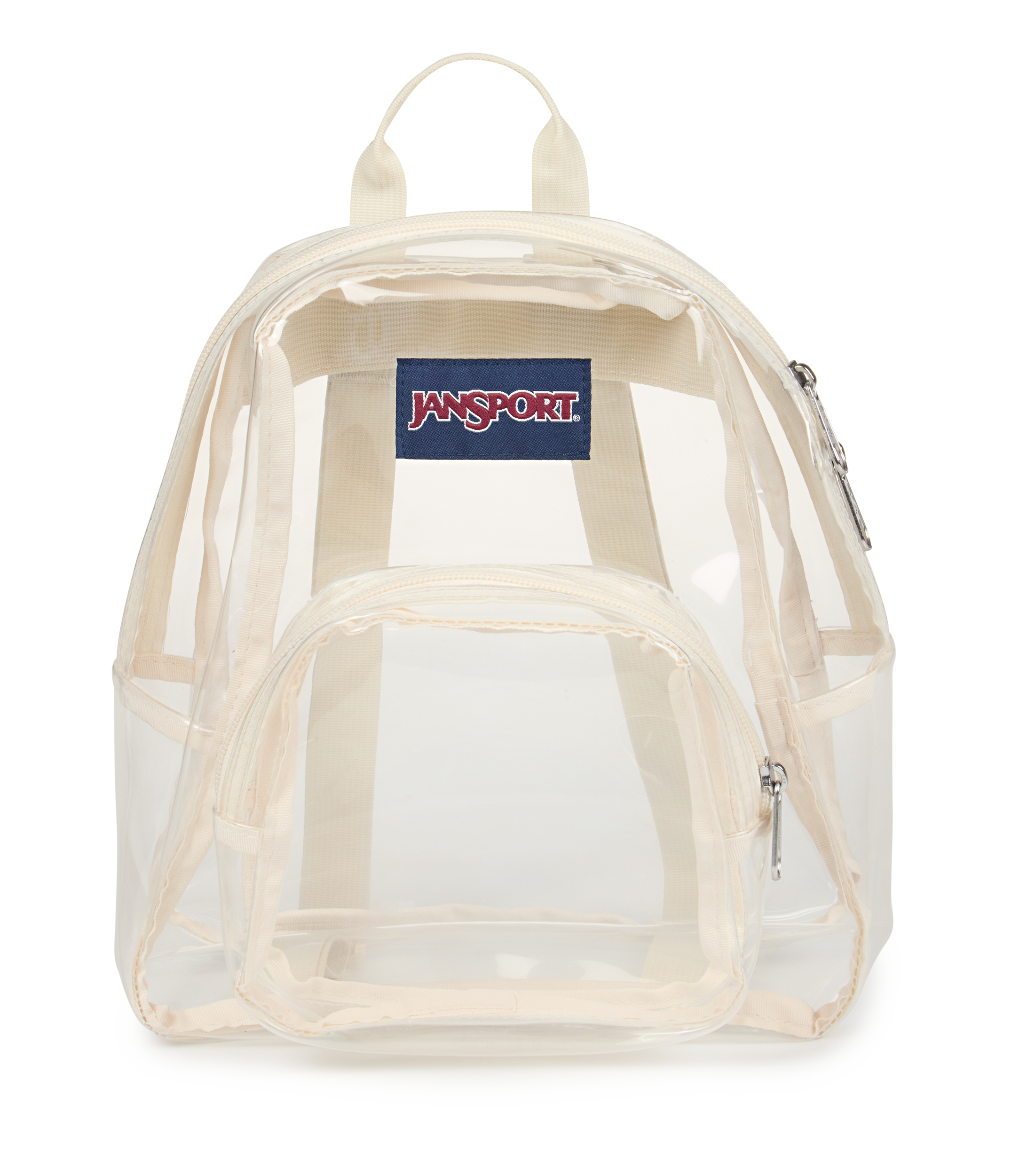 JanSport Clear Mini Pack in Moon Flower — front view