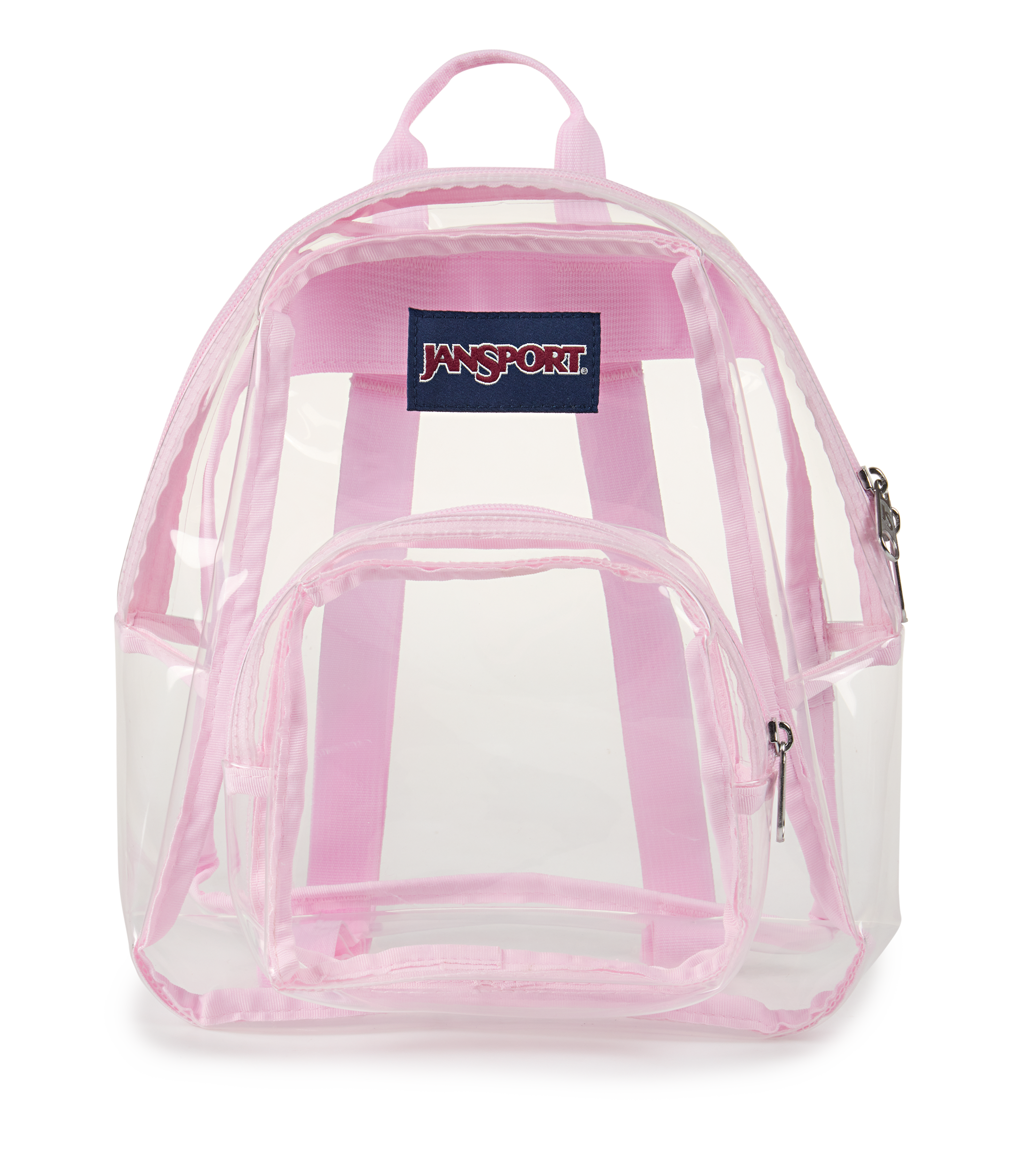 JanSport Clear Mini Pack in Pink Ice — front view