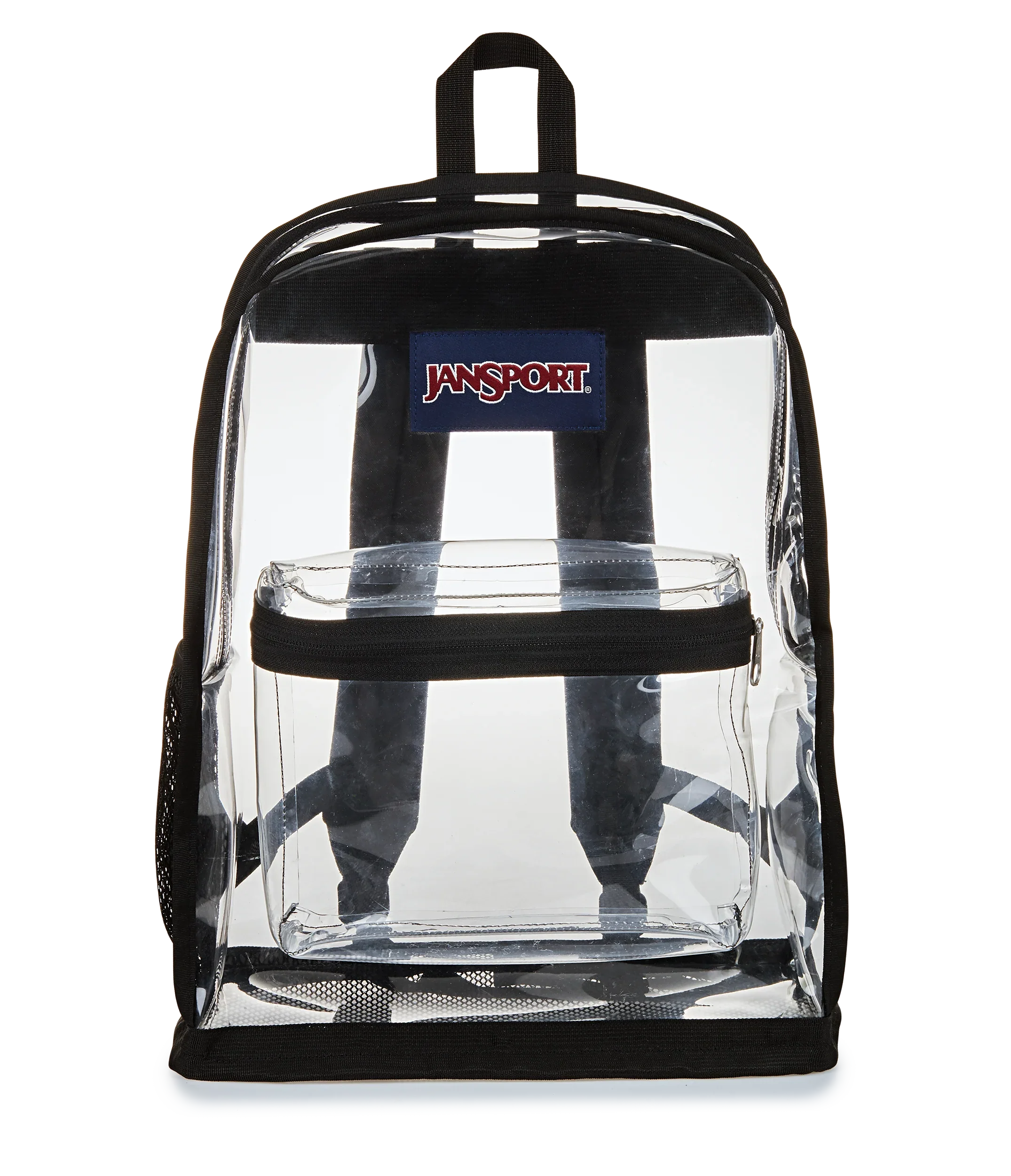 JanSport Clear Pack in Clear — front view