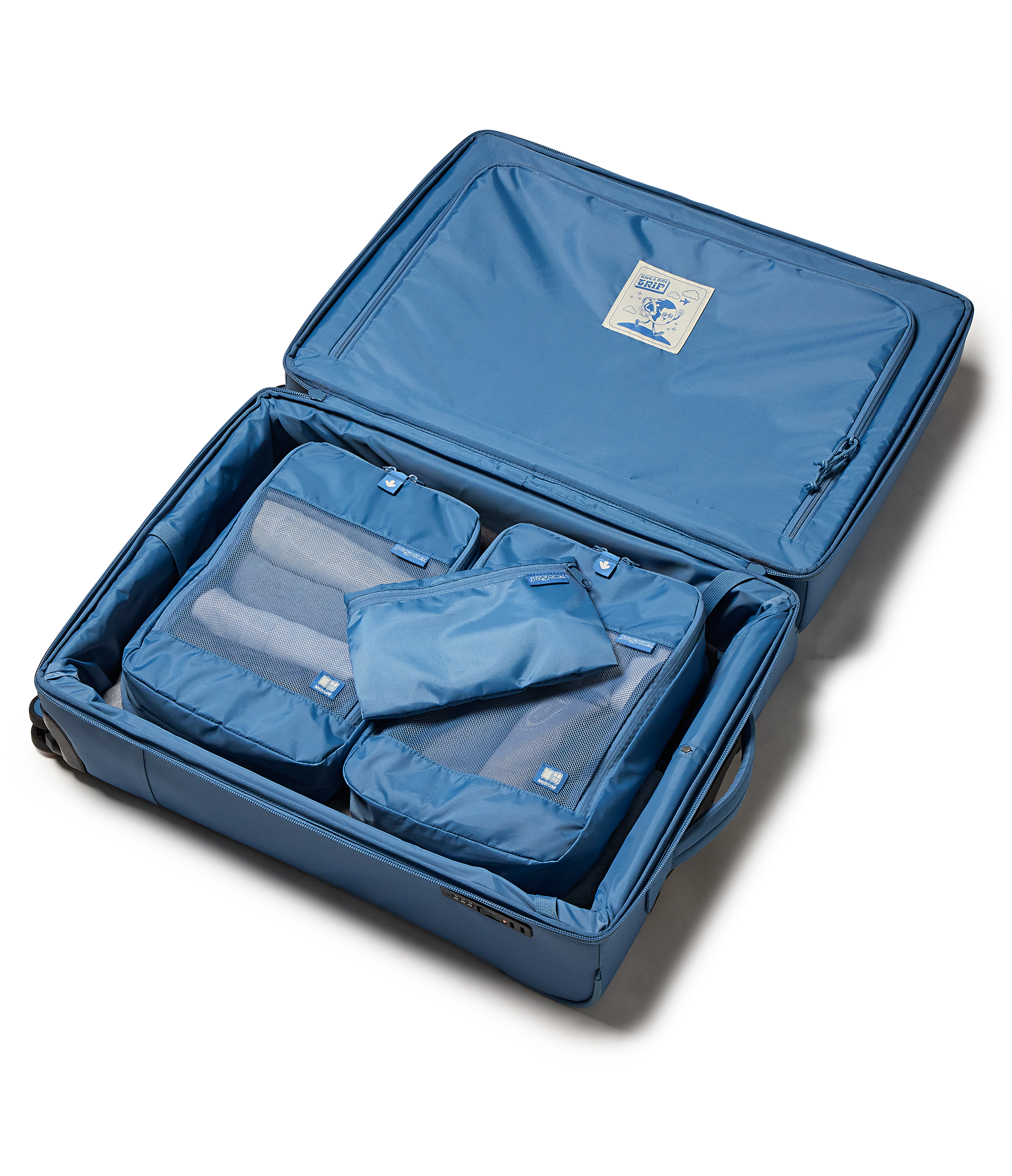 JanSport Good Latitude Packing Cubes in Elemental Blue — detail view 4