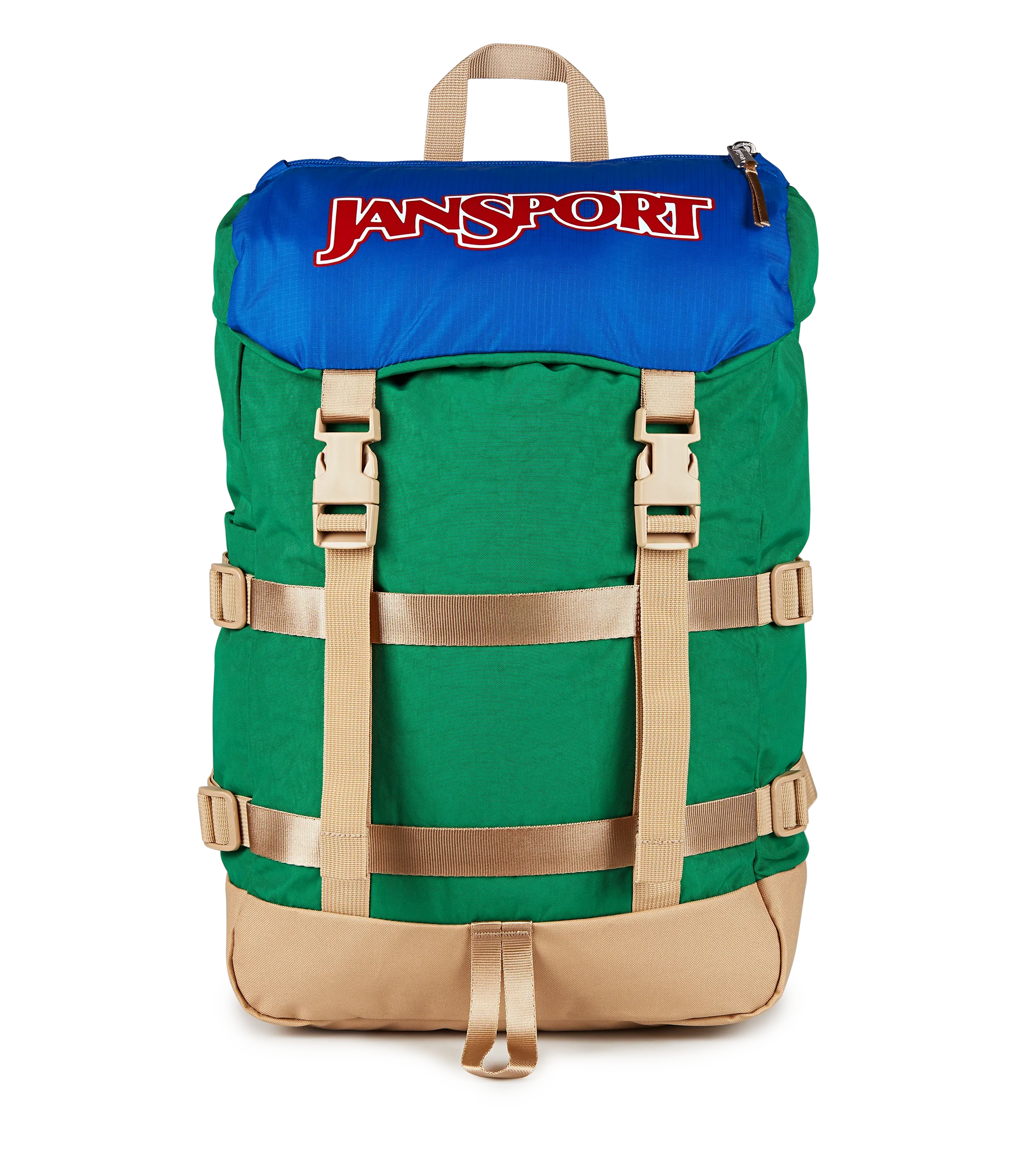 JanSport Skip Pack in Jelly Kelly — front view
