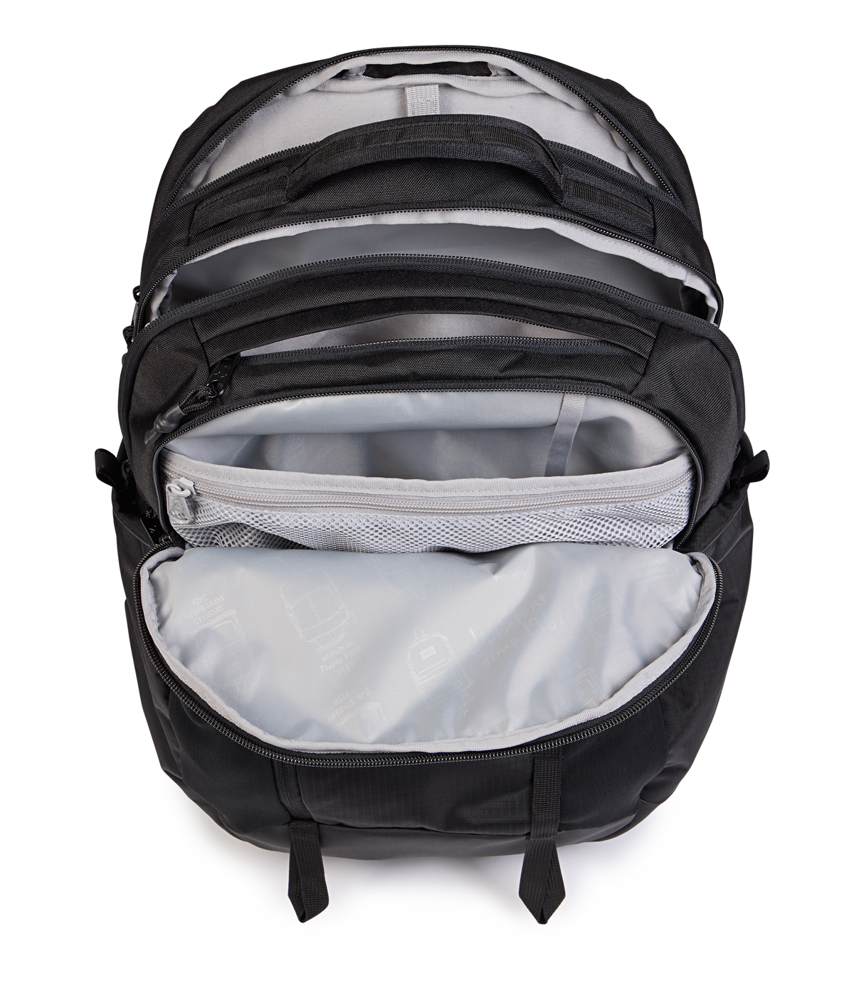 Jansport All Around Pack 28L in Black — interior view