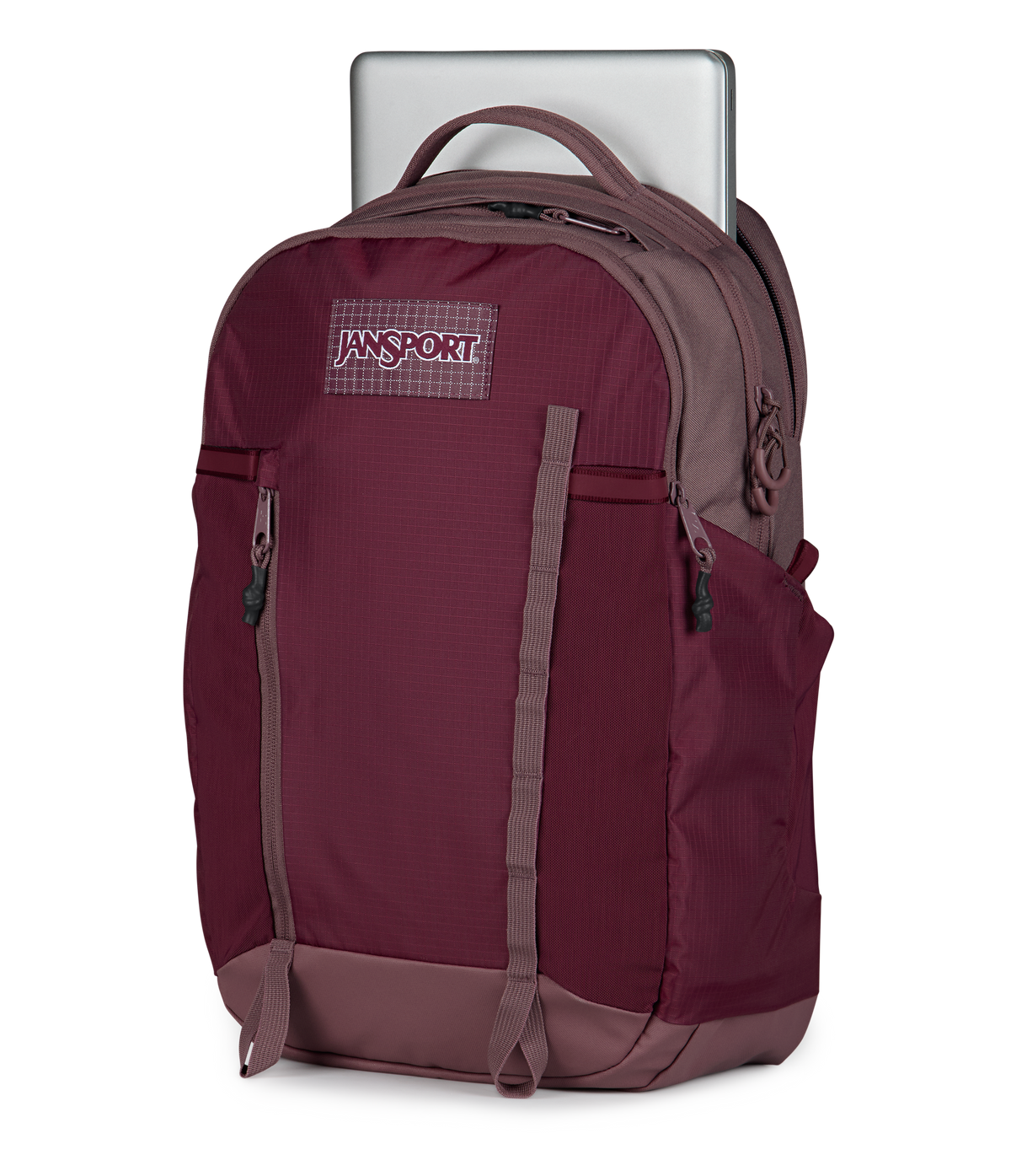 Jansport All Around Pack 28L in Cherry Lacquer — detail view 2
